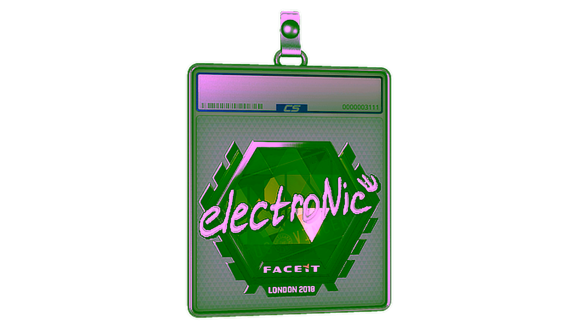 Display for Sticker Slab | electronic (Foil) | London 2018