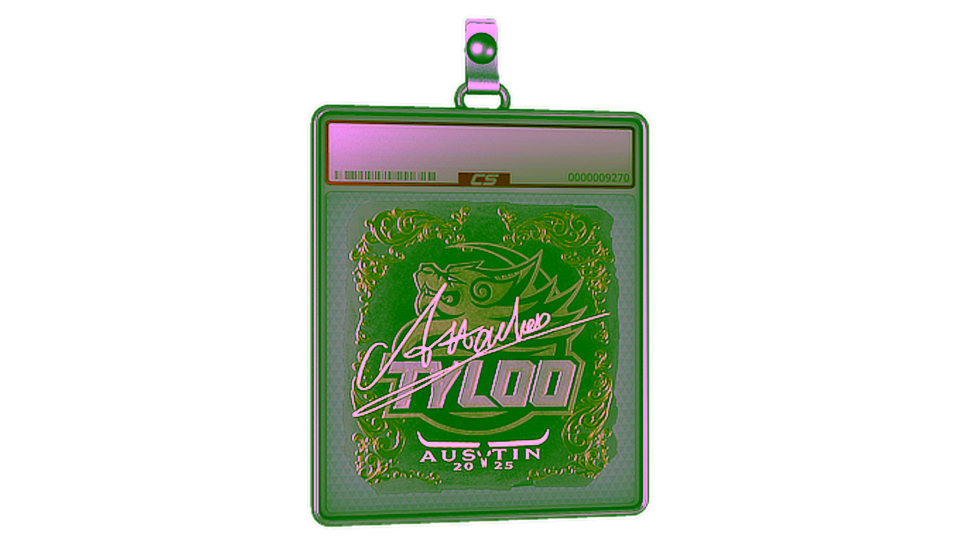 Display for Sticker Slab | Attacker (Gold) | Austin 2025