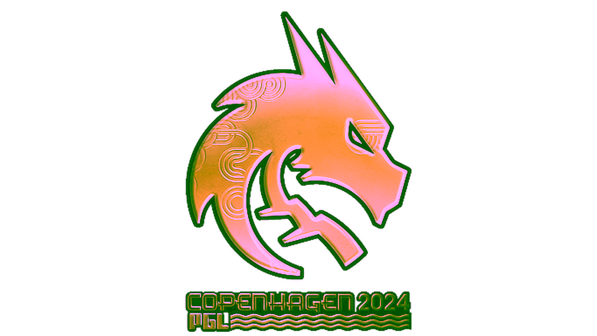 Display for Sticker | Team Spirit (Gold) | Copenhagen 2024