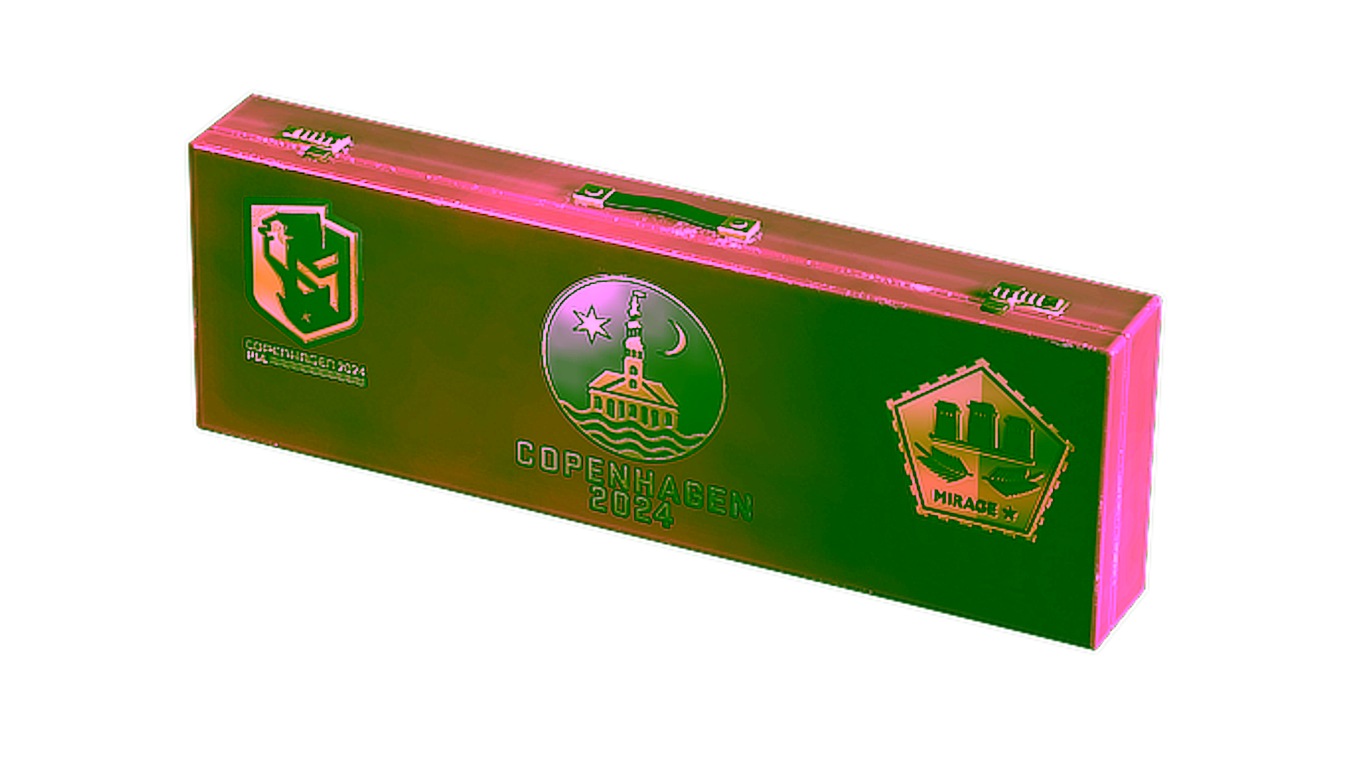 Display for Copenhagen 2024 Mirage Souvenir Package