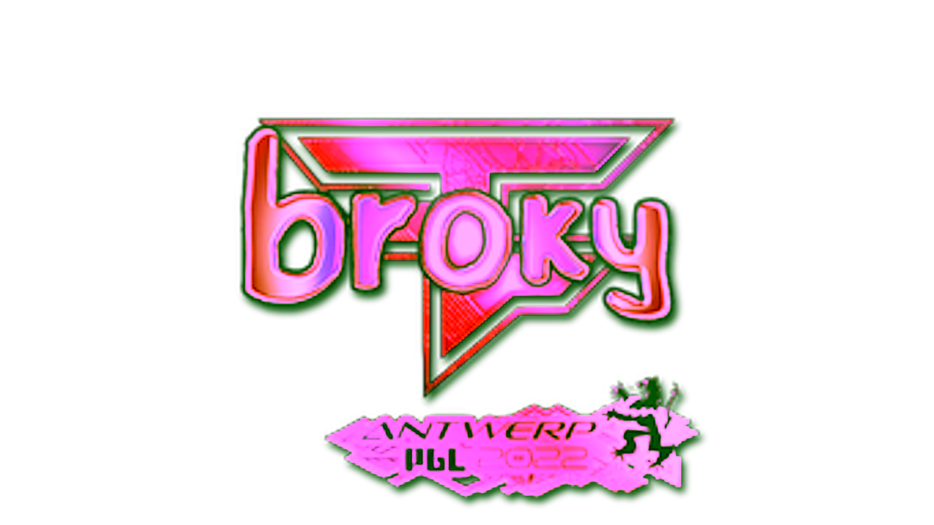 Display for Sticker | broky (Holo) | Antwerp 2022