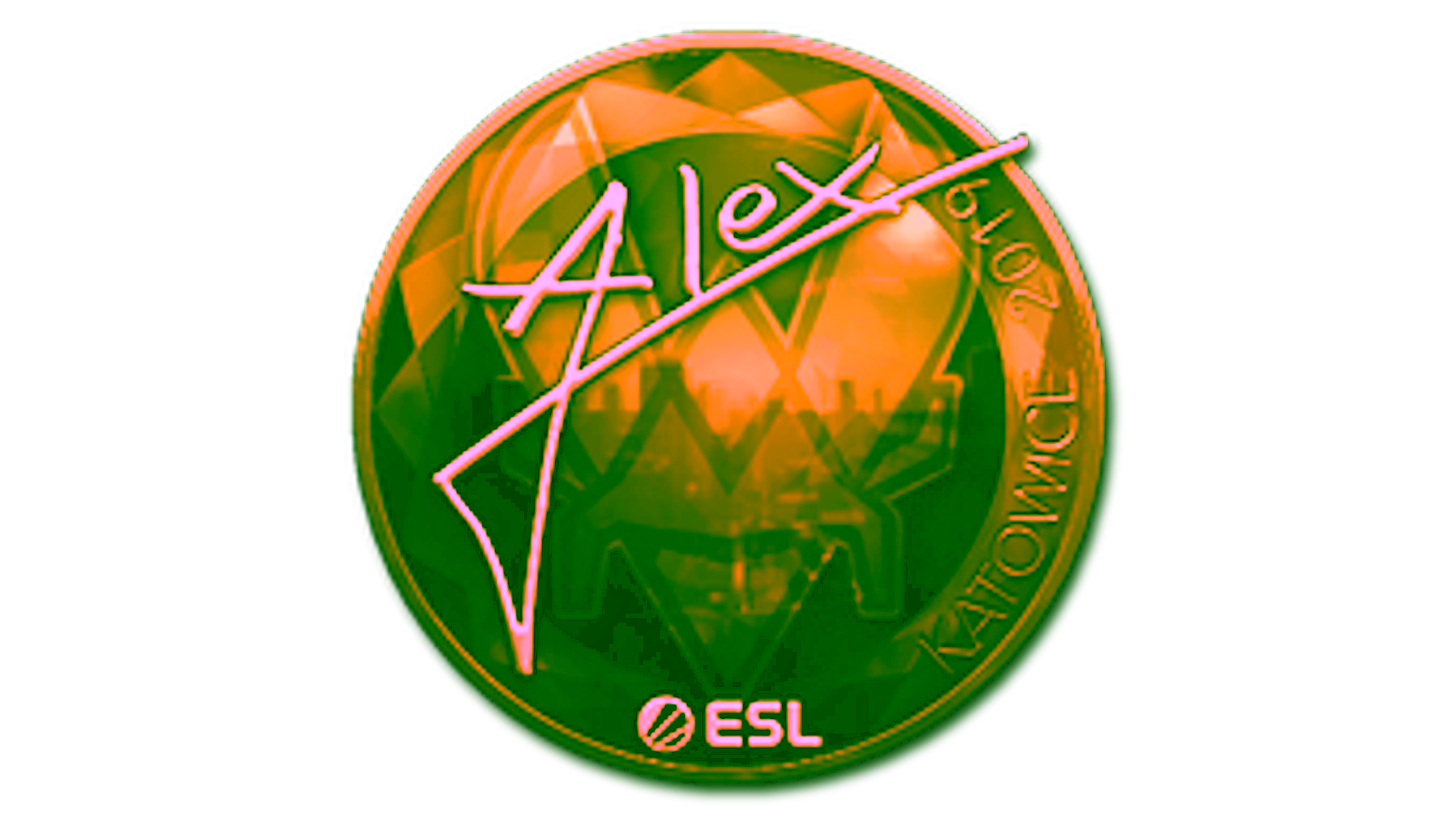 Anzeige für Sticker | ALEX (Gold) | Katowice 2019