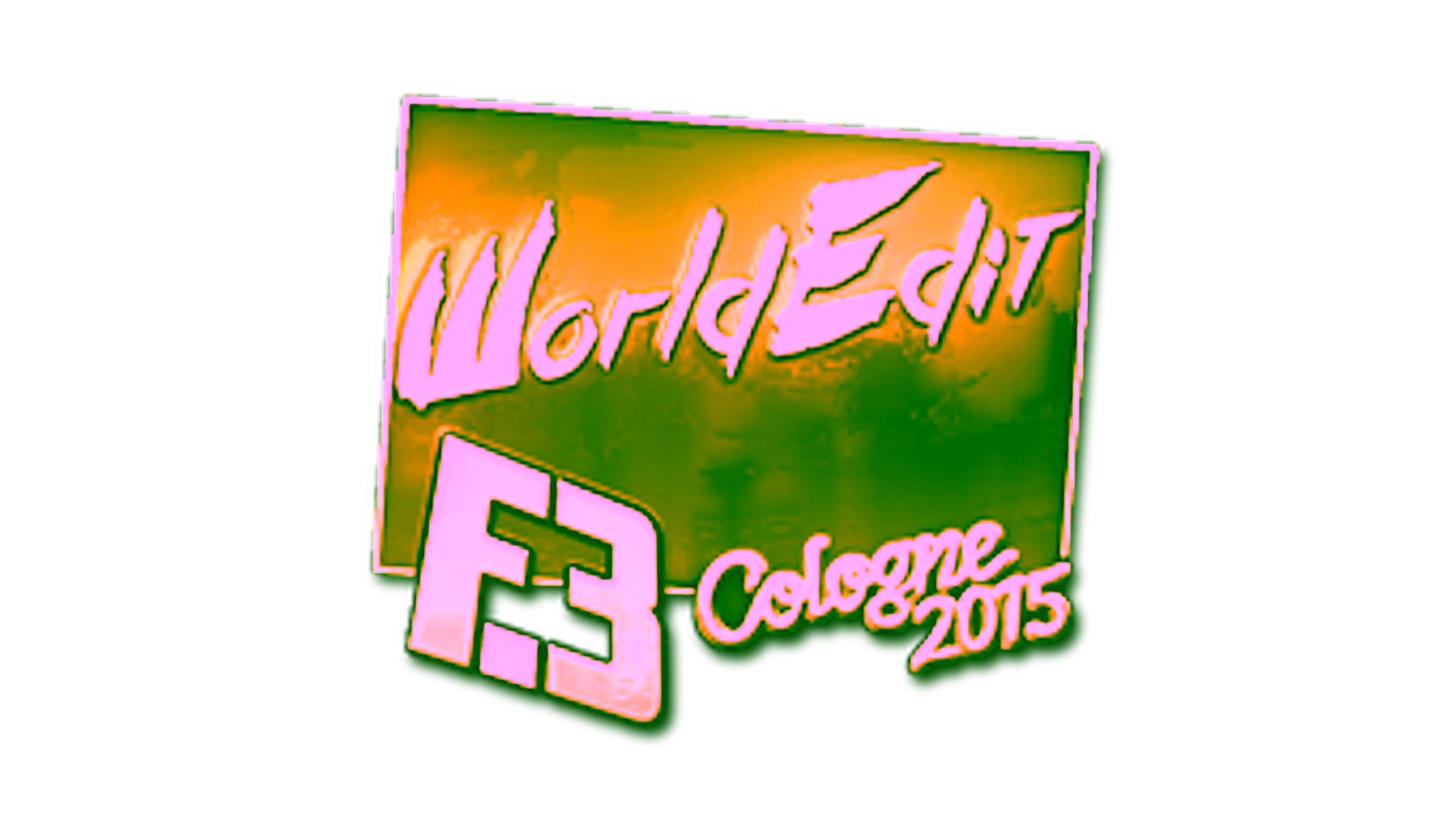 Visar för Sticker | WorldEdit (Gold) | Cologne 2015