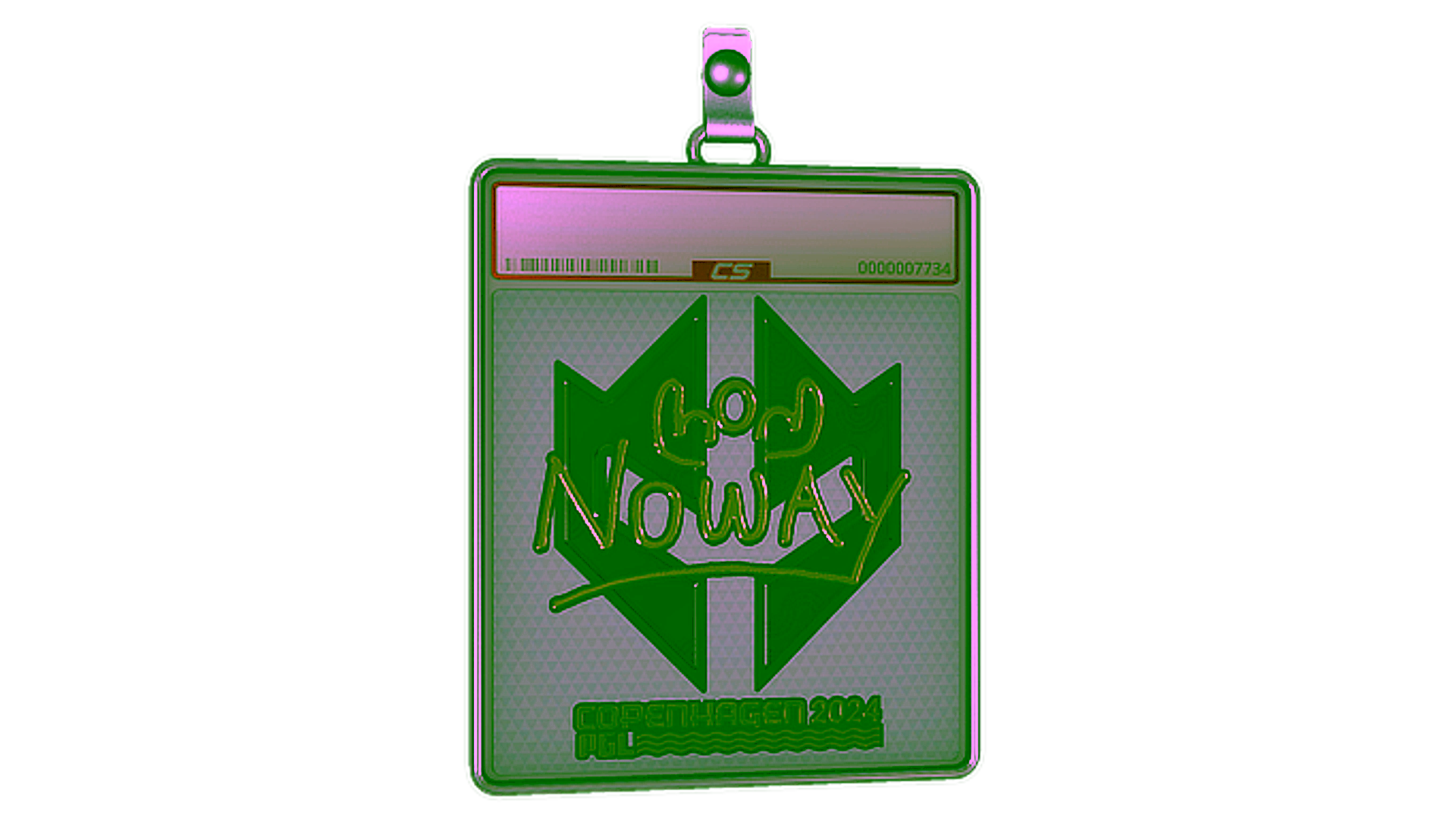 Mostrar para Sticker Slab | noway (Gold) | Copenhagen 2024