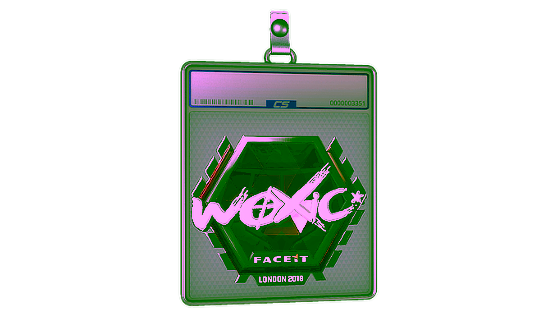Display for Sticker Slab | woxic (Foil) | London 2018