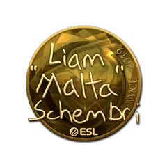 Sticker | malta (Gold) | Katowice 2019