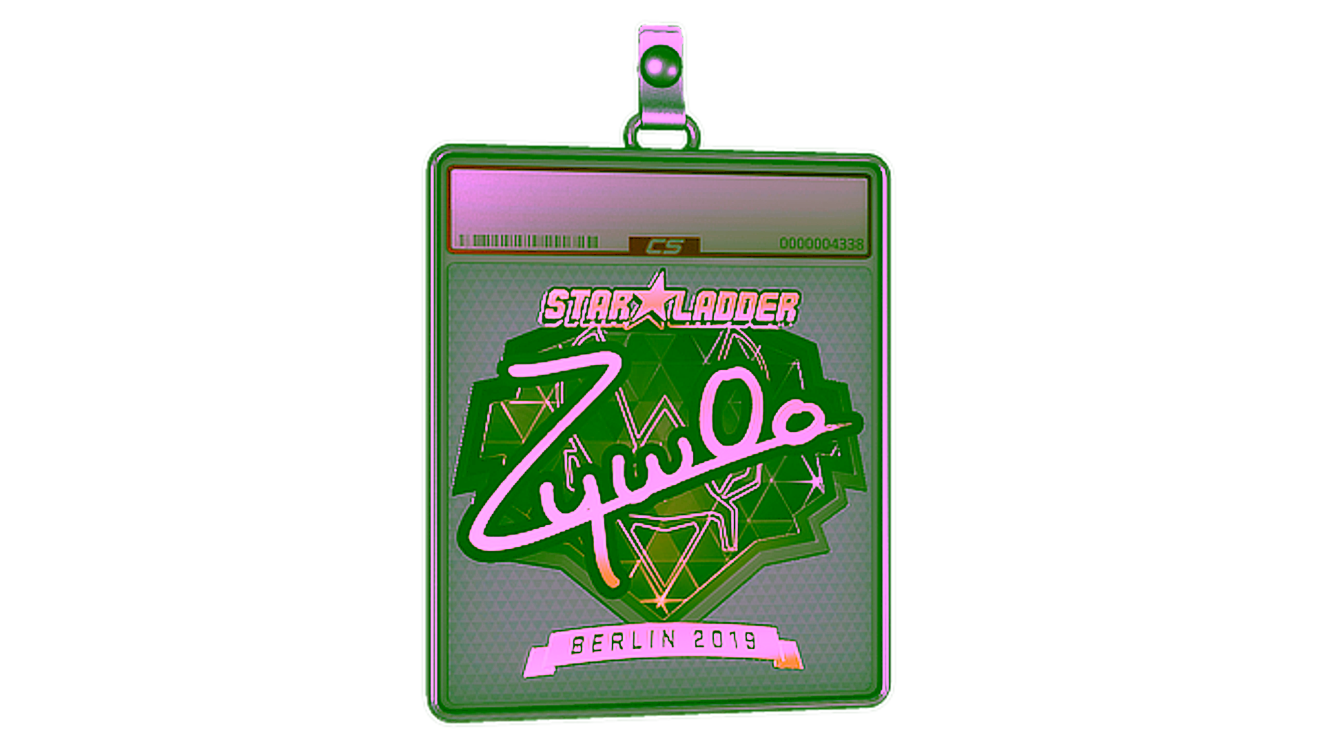 Sticker Slab | ZywOo (Gold) | Berlin 2019 için görüntü