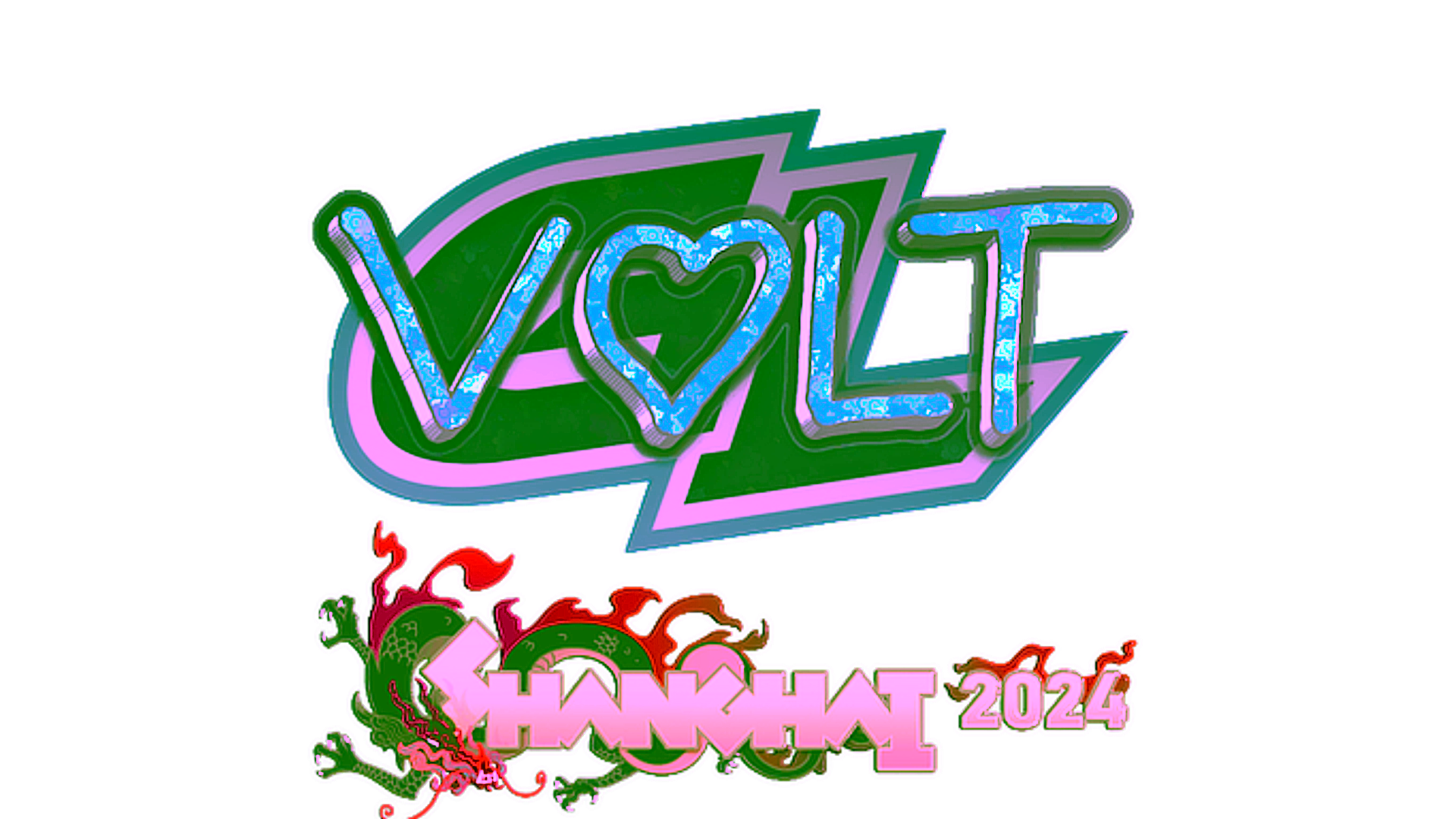 Display for Sticker | volt (Glitter) | Shanghai 2024