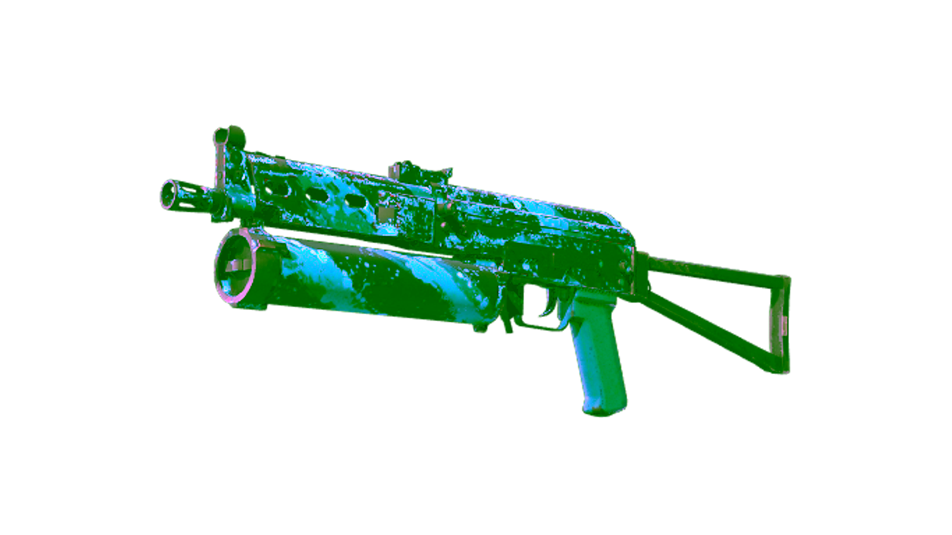 Display for StatTrak™ PP-Bizon | Blue Streak (Well-Worn)