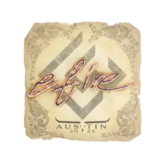 Sticker efire Austin 2025