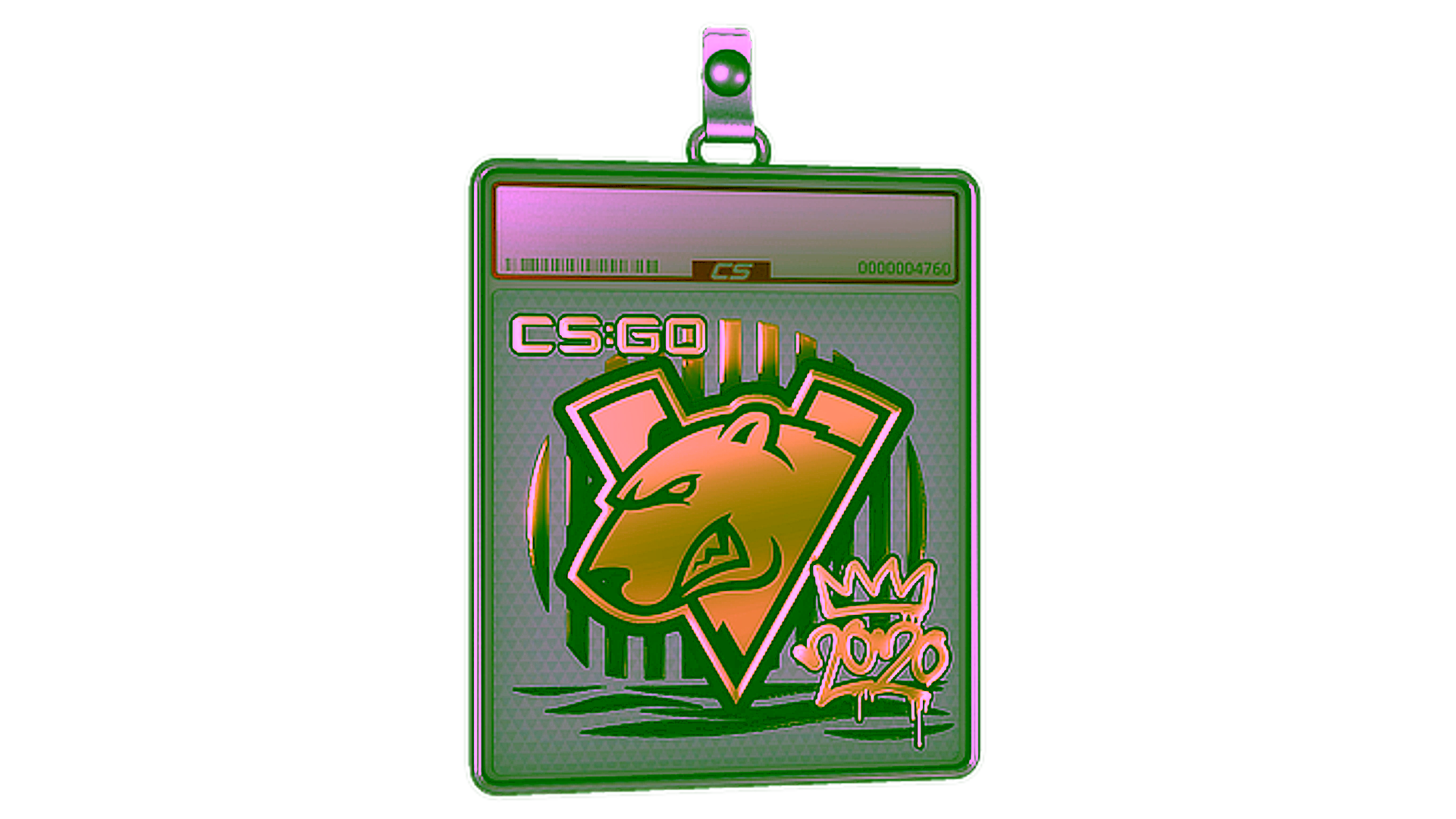 Display for Sticker Slab | Virtus.pro (Gold) | 2020 RMR