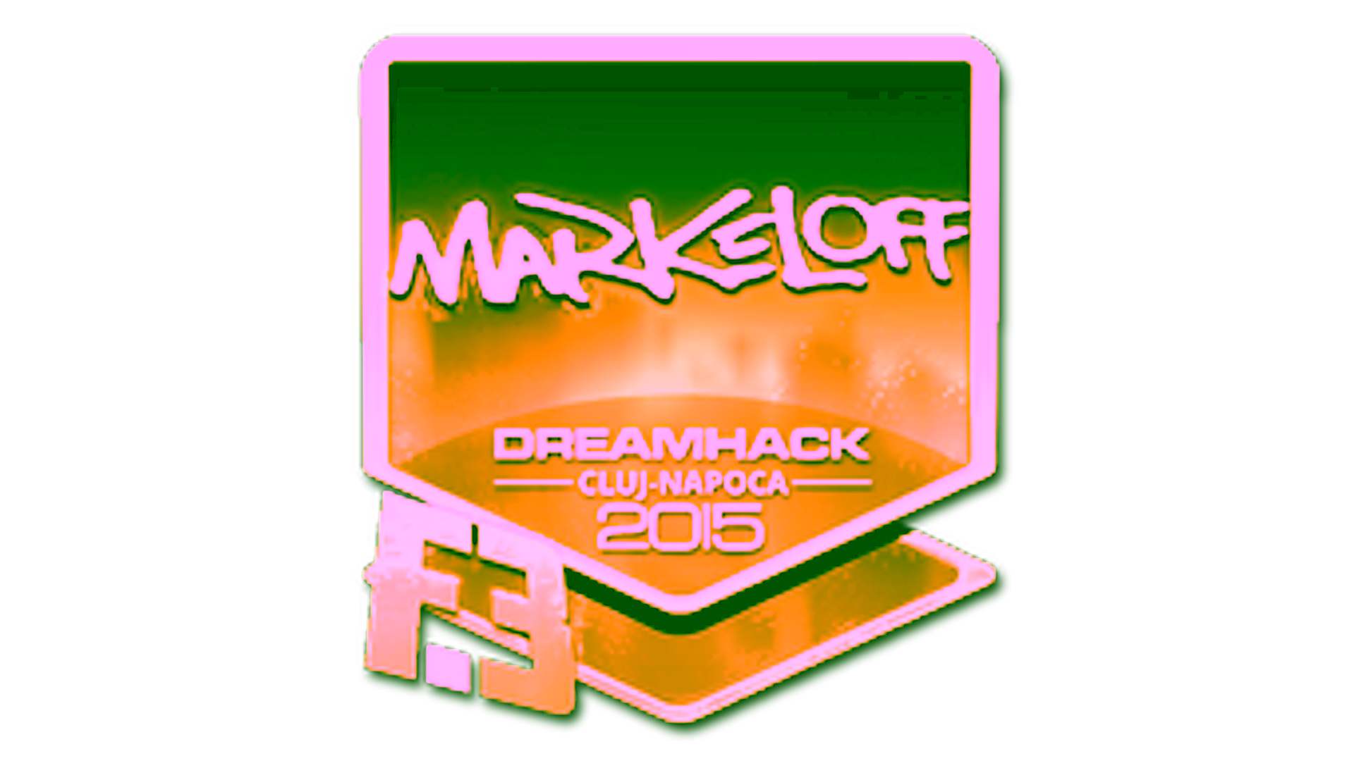 Sticker | markeloff (Gold) | Cluj-Napoca 2015 için görüntü