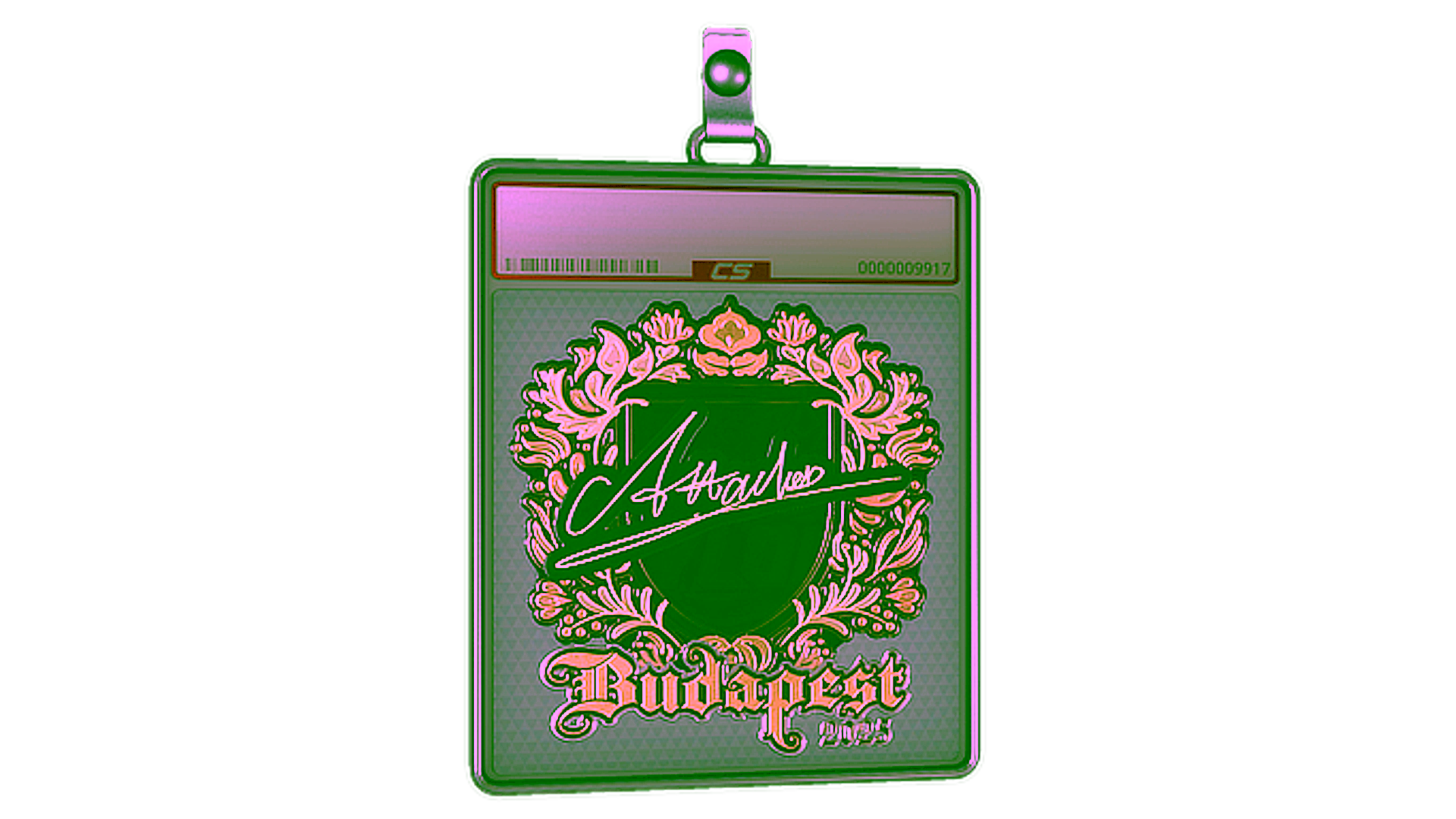 Display for Sticker Slab | Attacker (Gold) | Budapest 2025