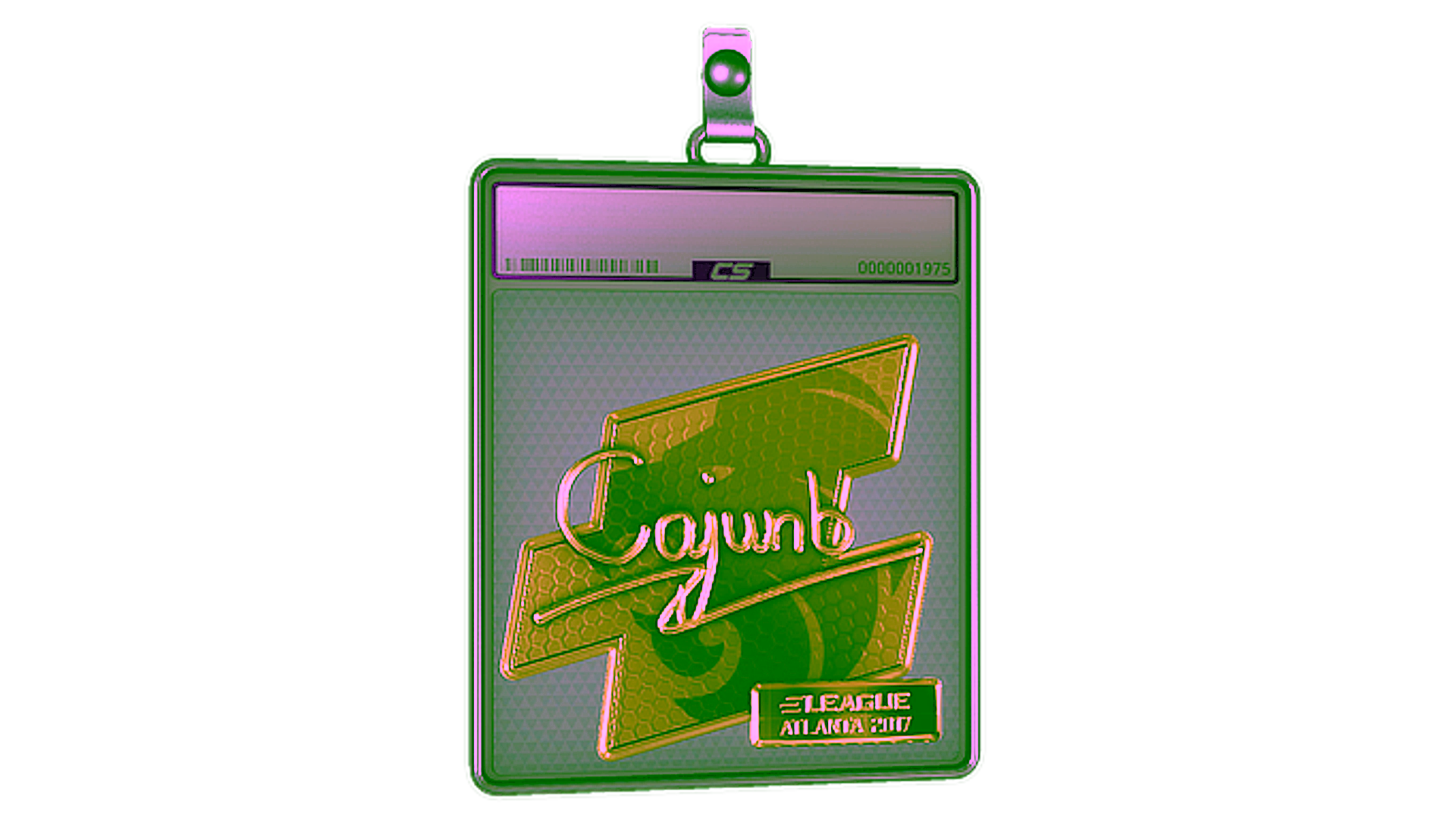 Display for Sticker Slab | cajunb (Gold) | Atlanta 2017