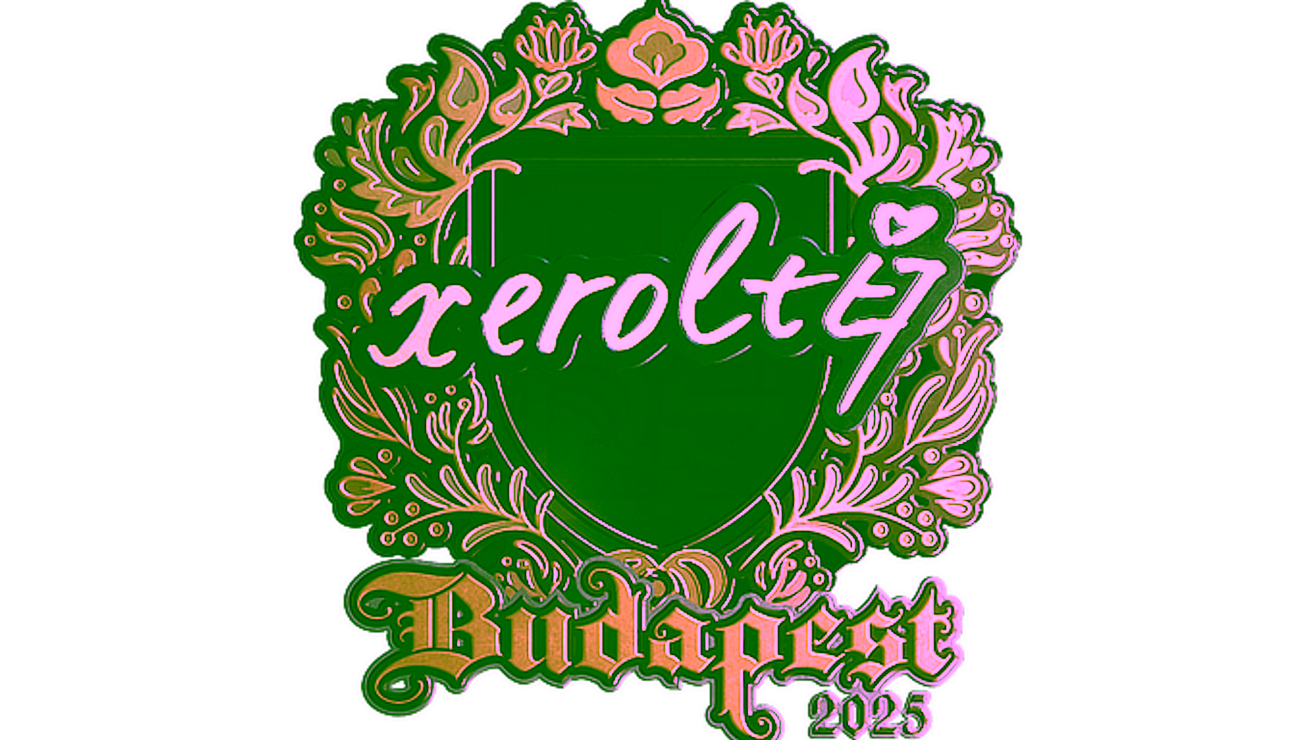 Display for Sticker | xerolte (Gold) | Budapest 2025