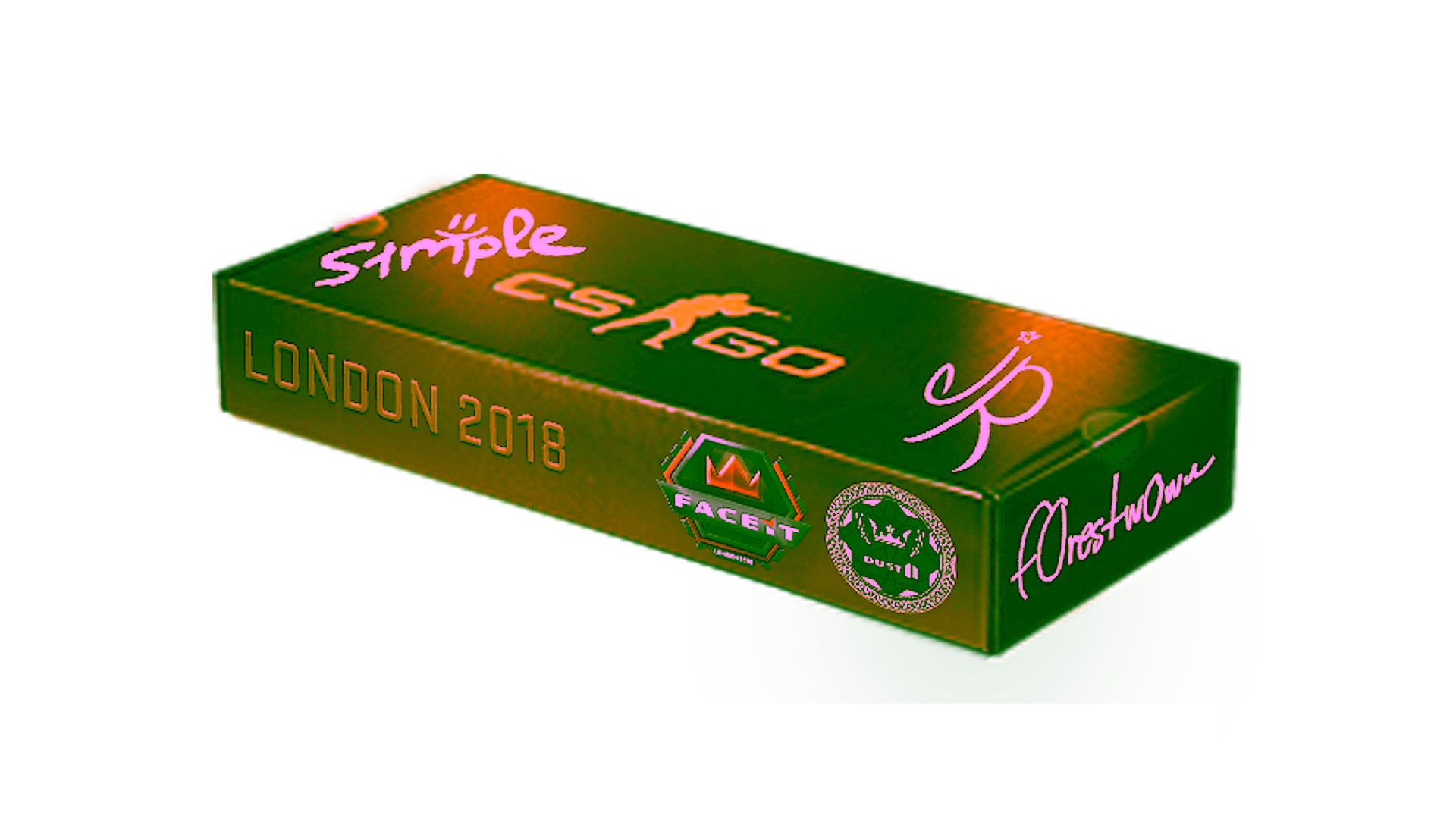Display for London 2018 Dust II Souvenir Package