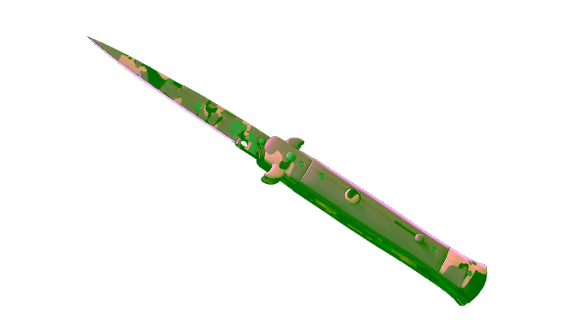 Display for ★ StatTrak™ Stiletto Knife | Boreal Forest (Minimal Wear)