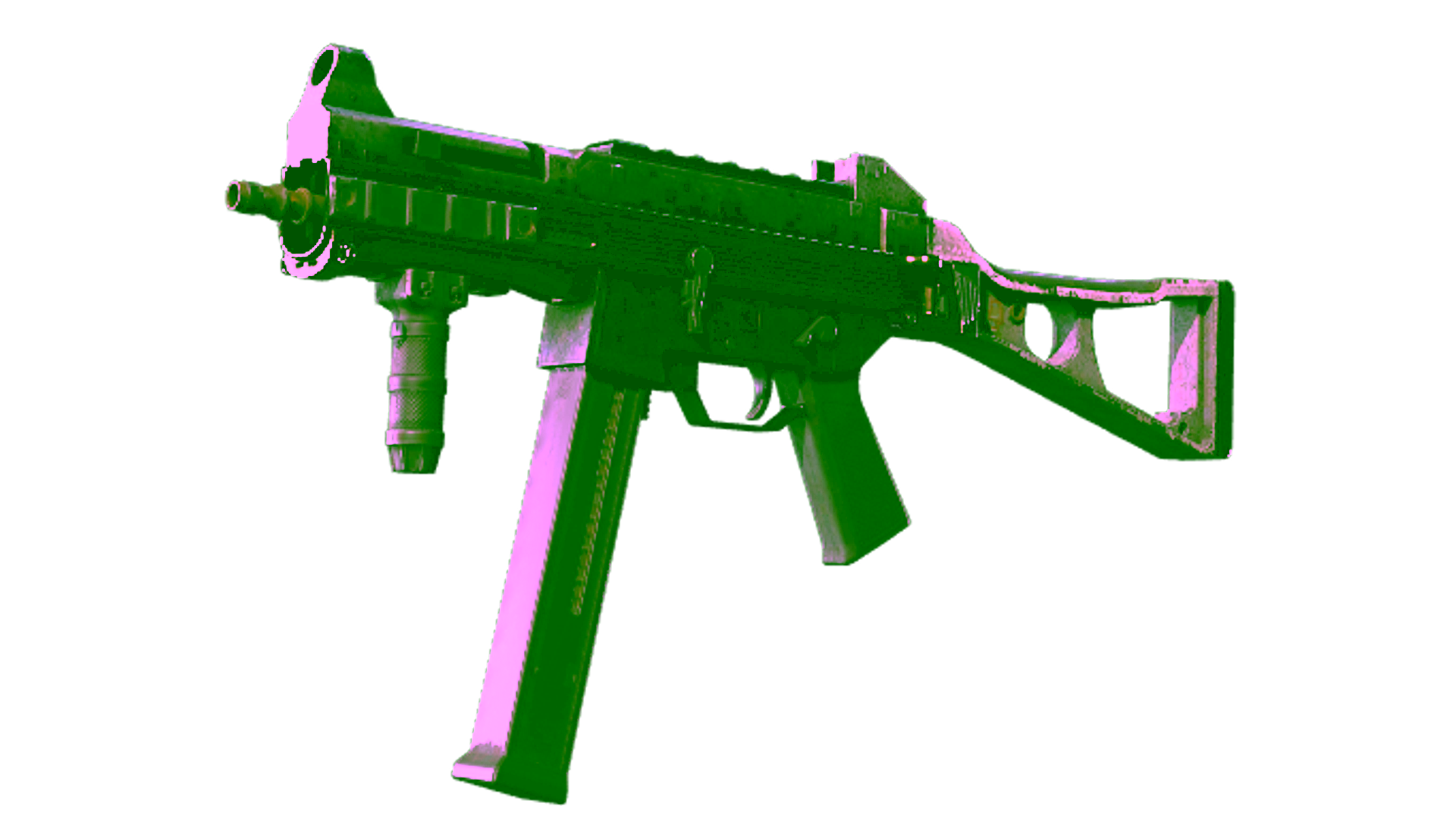 Display for UMP-45 | Gold Bismuth (Battle-Scarred)