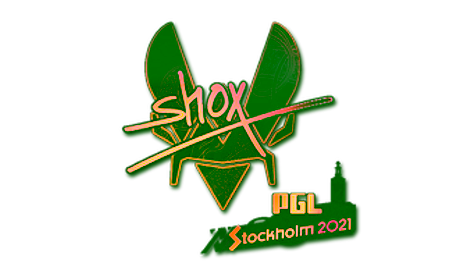 Display for Sticker | shox (Holo) | Stockholm 2021