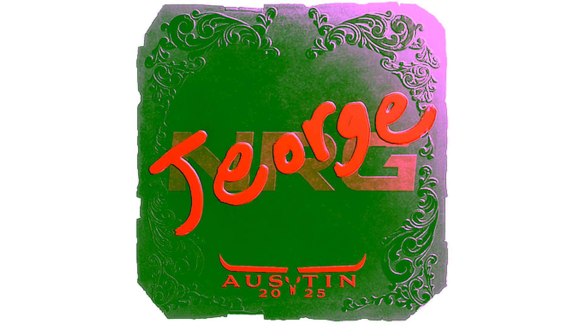 Display for Sticker | jeorge (Foil) | Austin 2025
