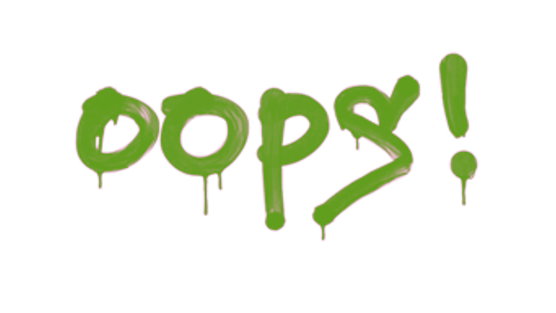 Display for Sealed Graffiti | Oops (Battle Green)