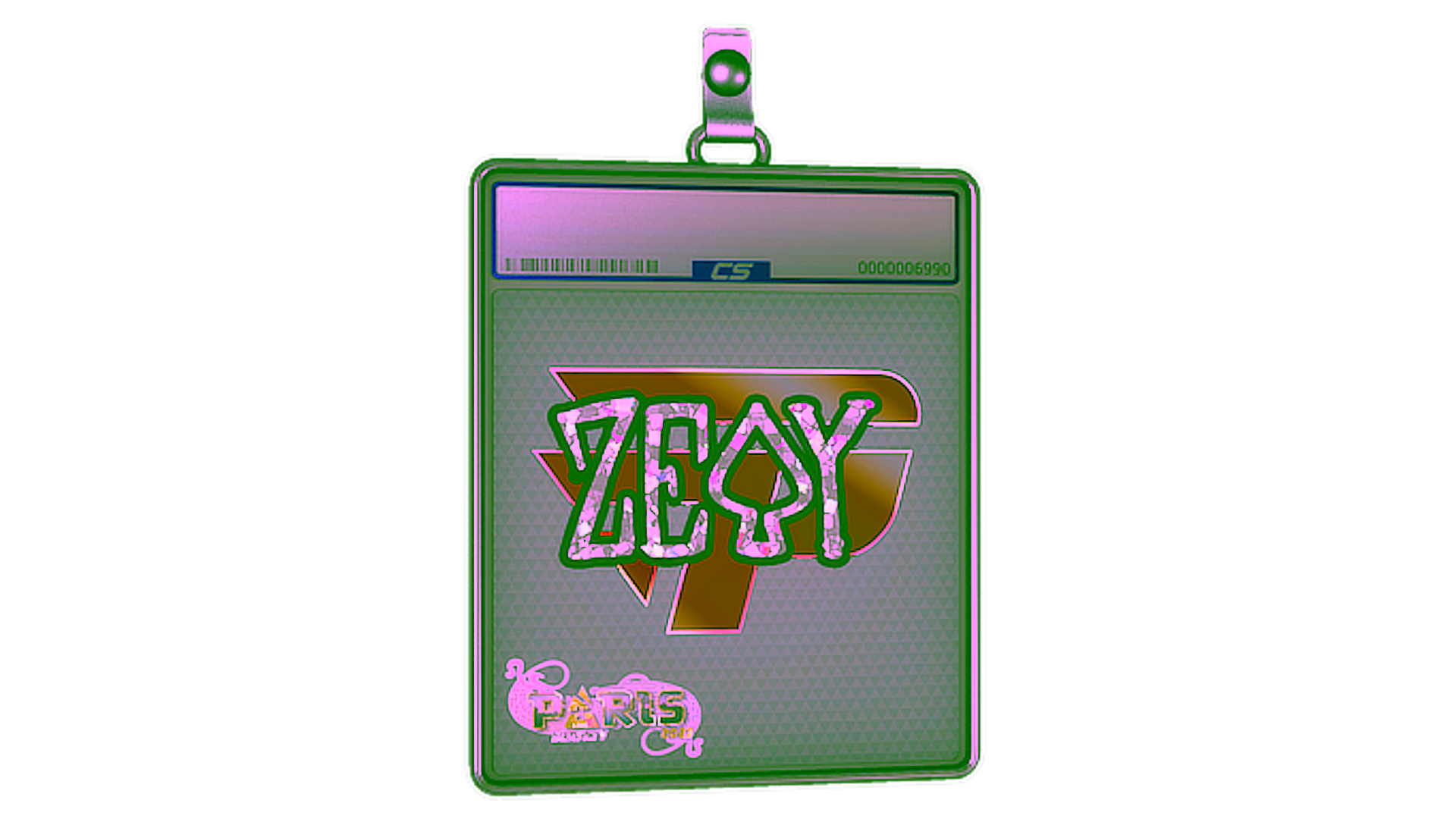 Affichage pour Sticker Slab | zevy (Glitter) | Paris 2023