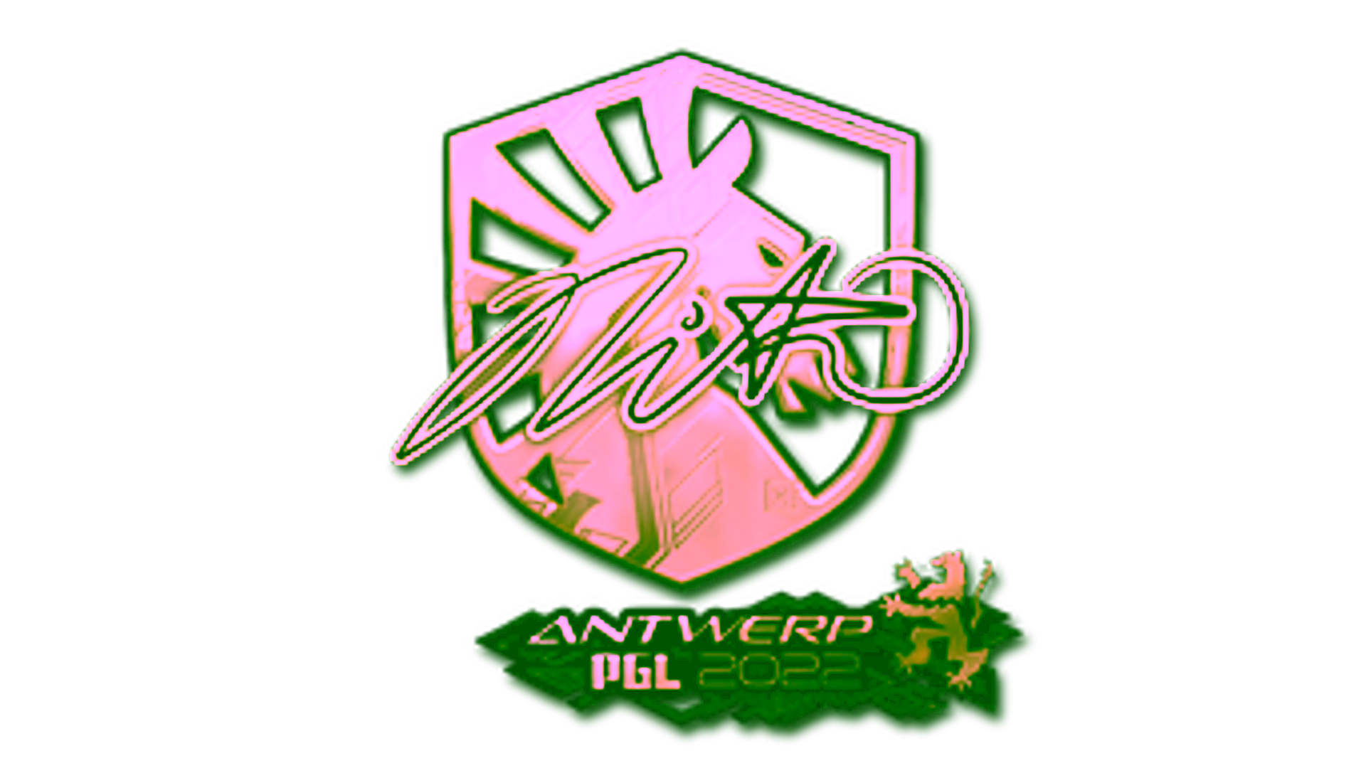 Display for Sticker | nitr0 (Gold) | Antwerp 2022