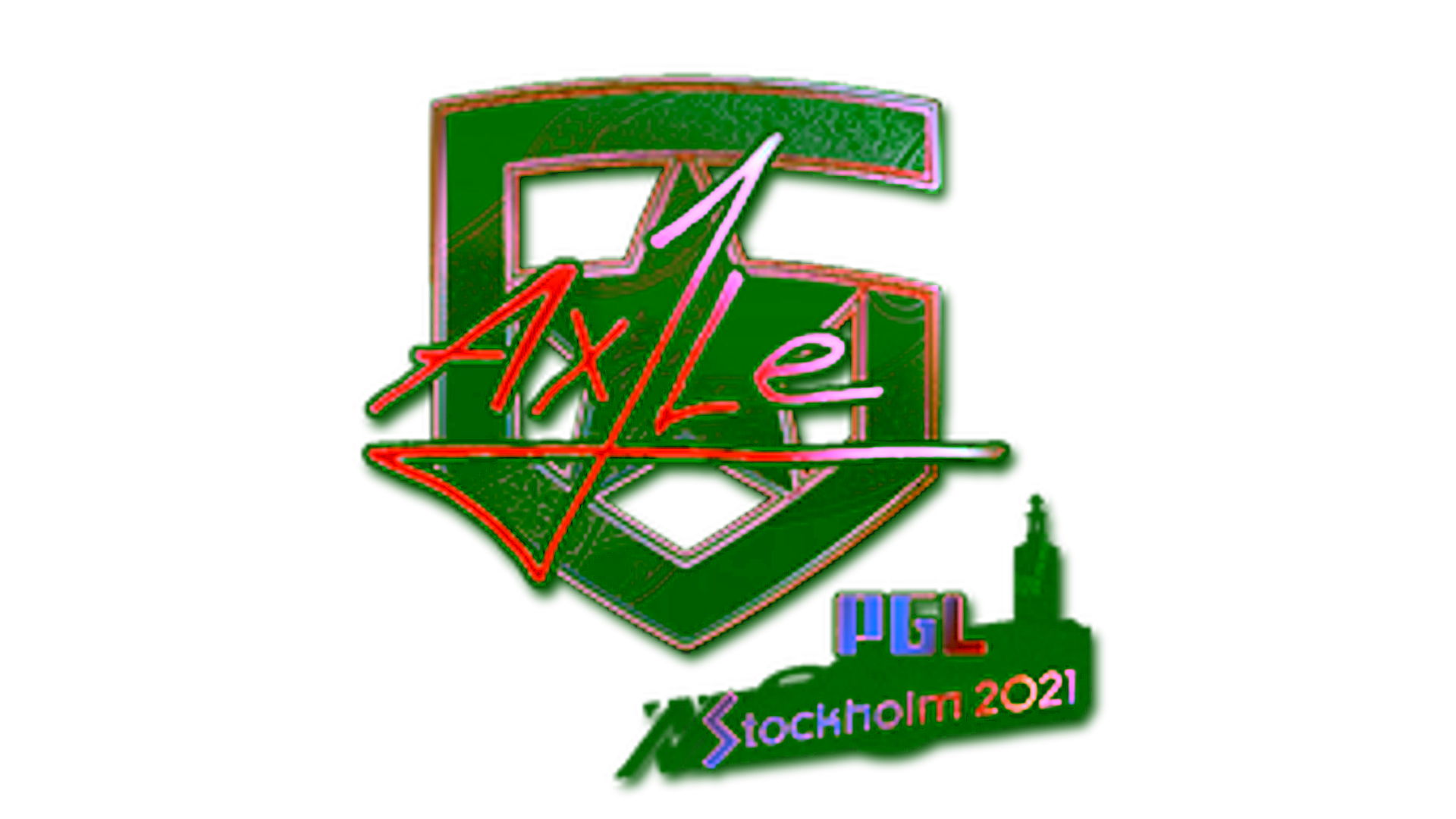 Display for Sticker | Ax1Le (Holo) | Stockholm 2021