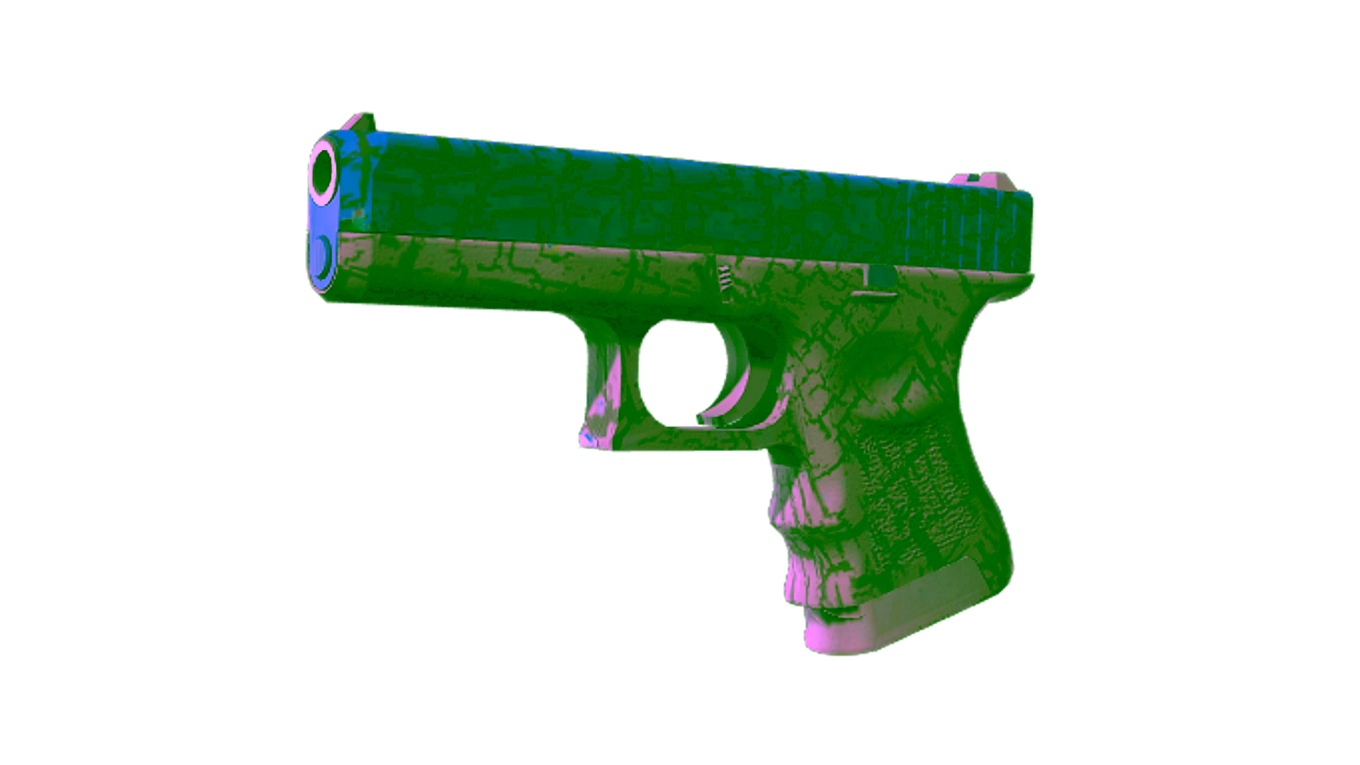 Display for StatTrak™ Glock-18 | Blue Fissure (Minimal Wear)