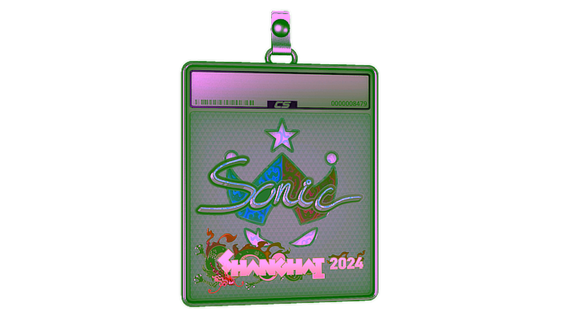 عرض لـ Sticker Slab | Sonic (Holo) | Shanghai 2024