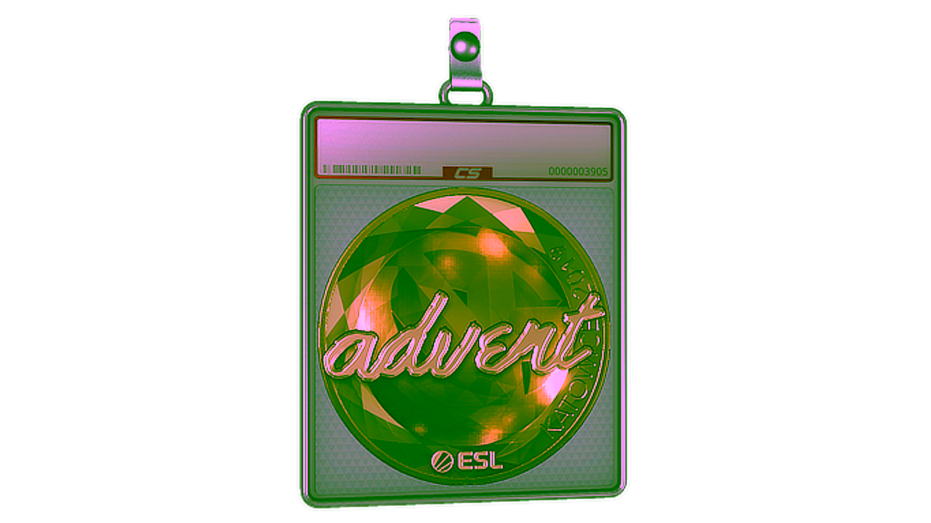Display for Sticker Slab | advent (Gold) | Katowice 2019