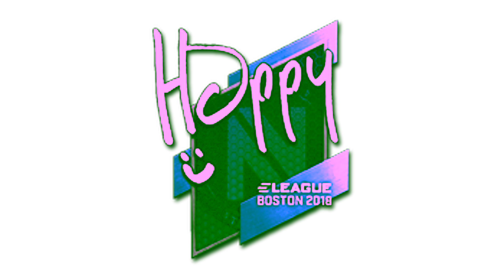 Display for Sticker | Happy | Boston 2018