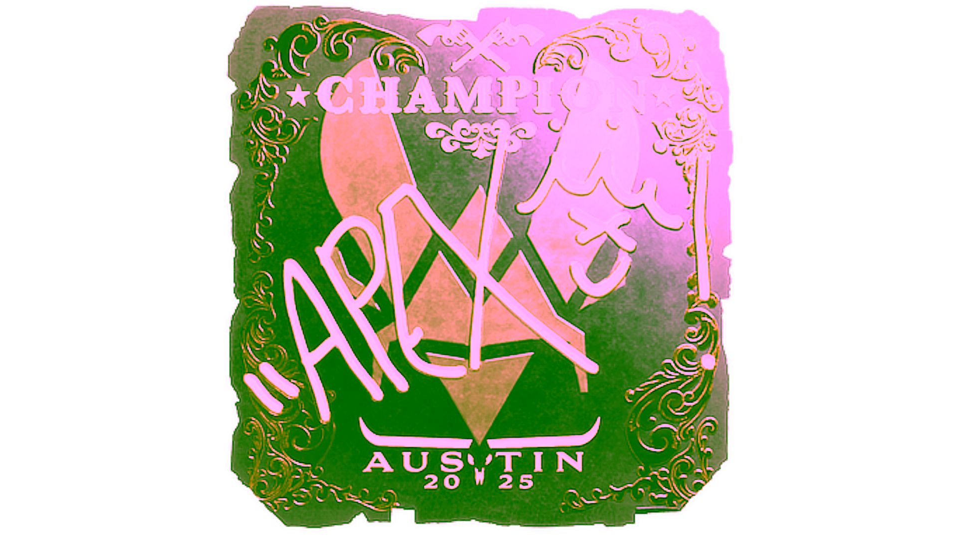 Display for Sticker | apEX (Gold, Champion) | Austin 2025