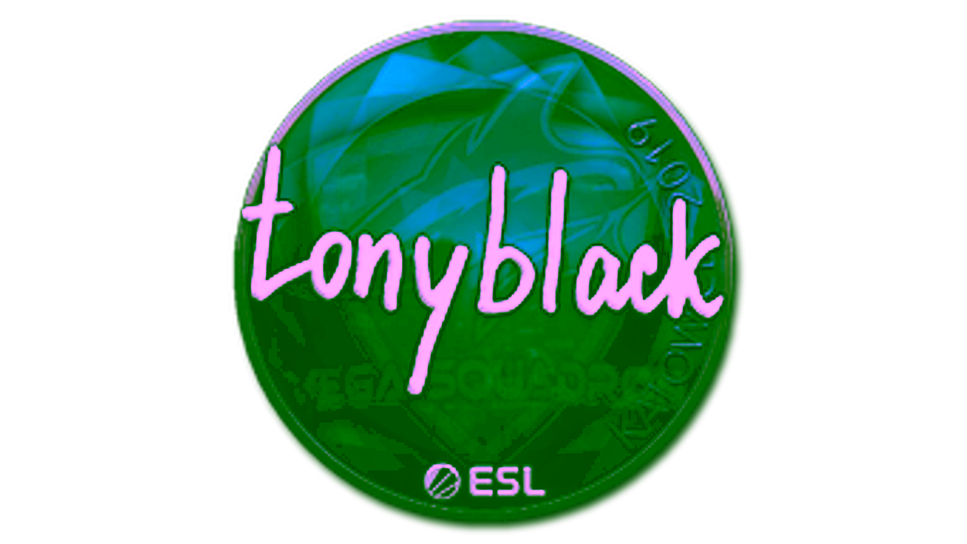 Exibição para Sticker | tonyblack (Foil) | Katowice 2019