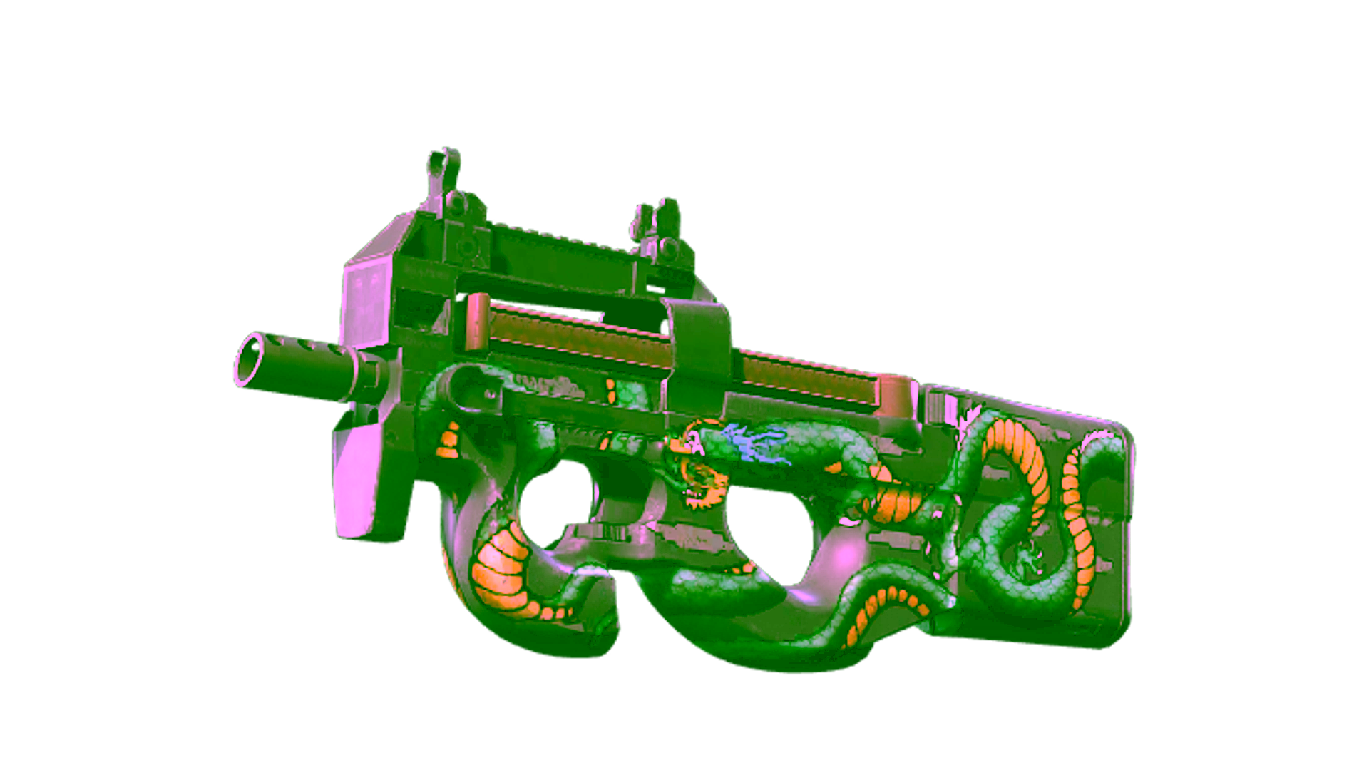 Affichage pour StatTrak™ P90 | Emerald Dragon (Minimal Wear)