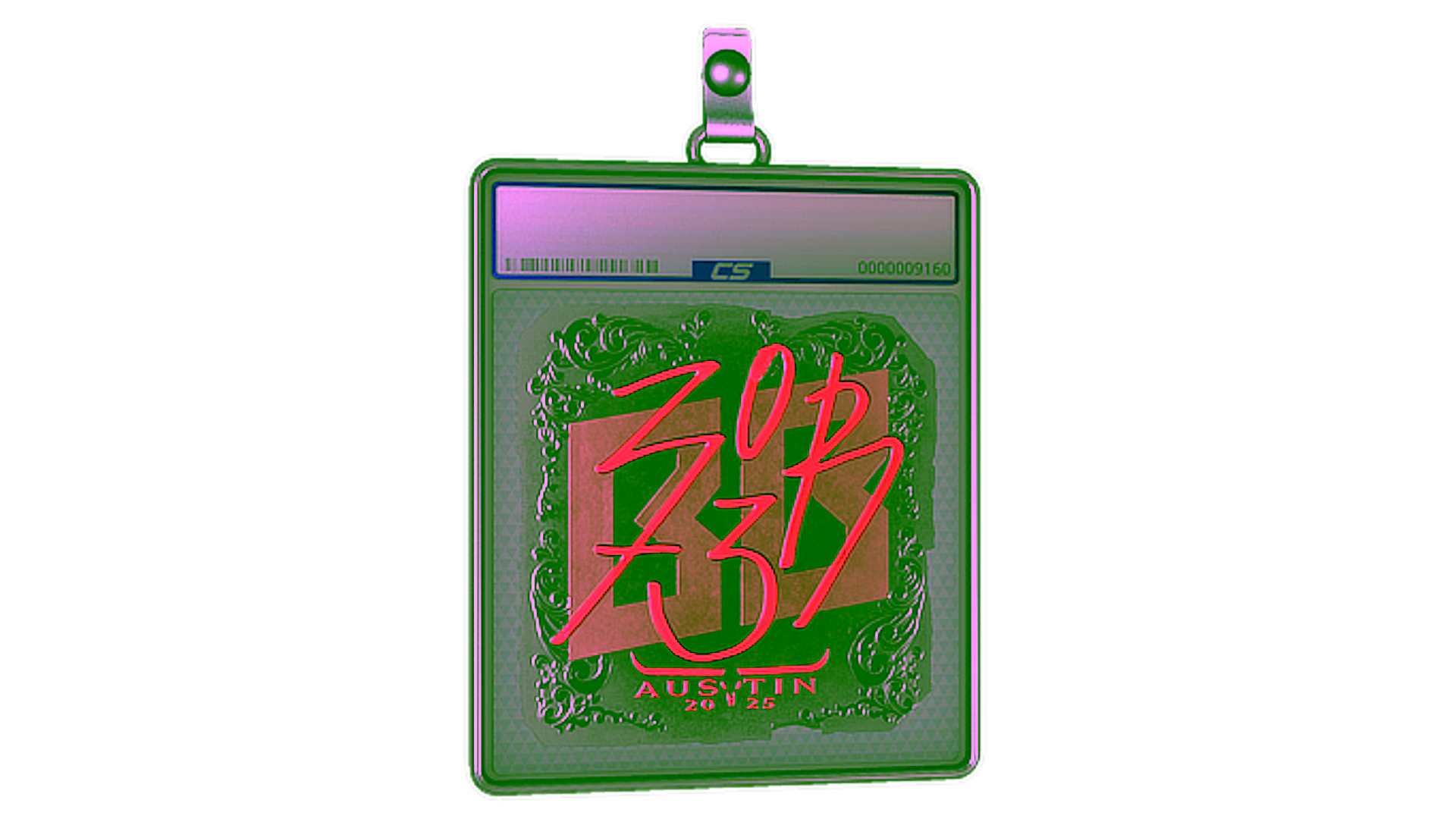 Exibição para Sticker Slab | zorte (Foil) | Austin 2025