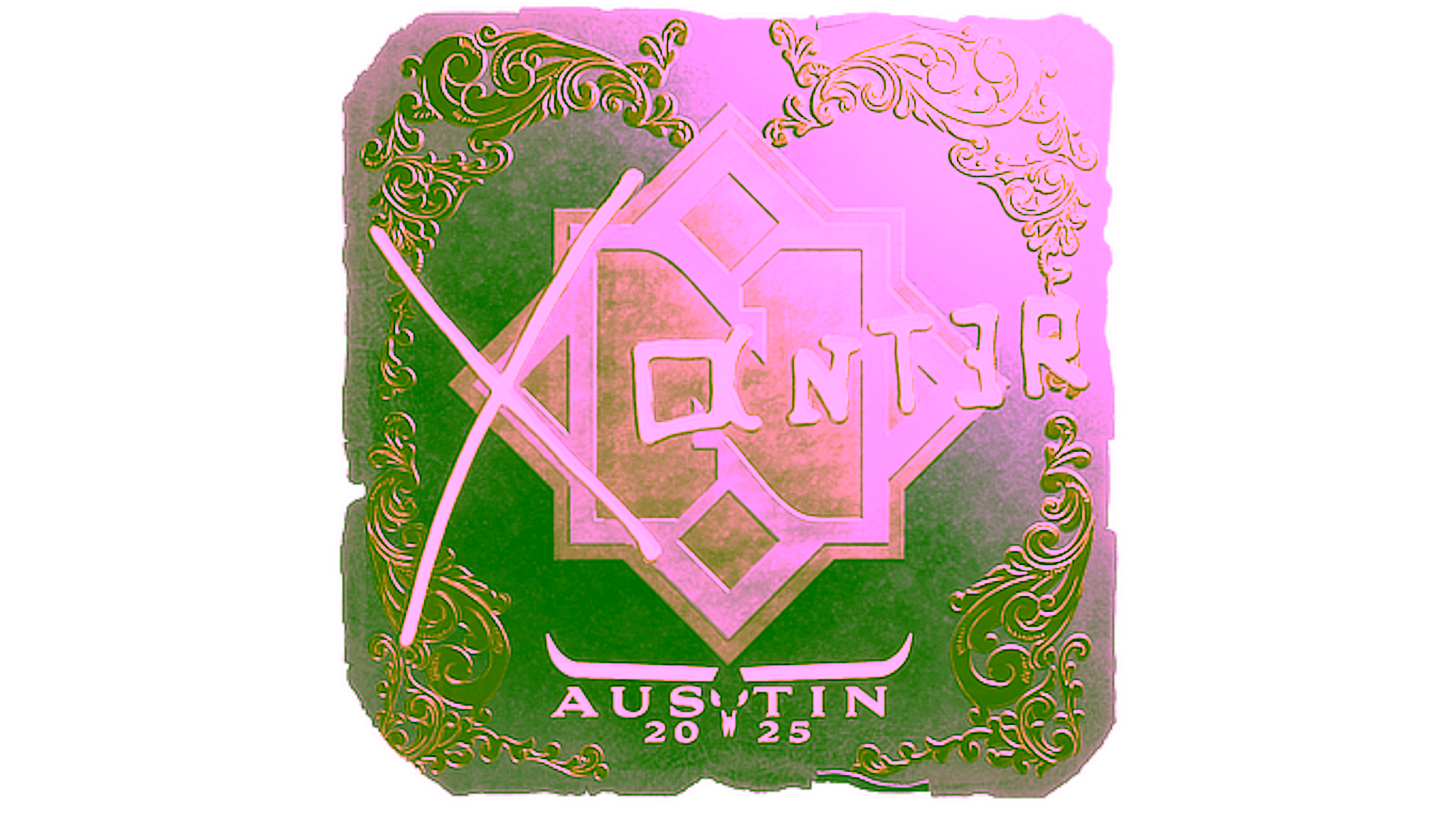 Display for Sticker | Xant3r (Gold) | Austin 2025