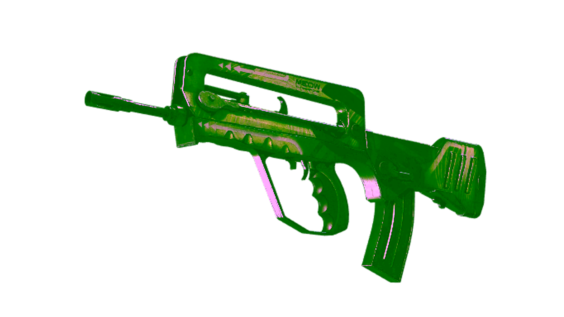 Visar för StatTrak™ FAMAS | Meow 36 (Well-Worn)