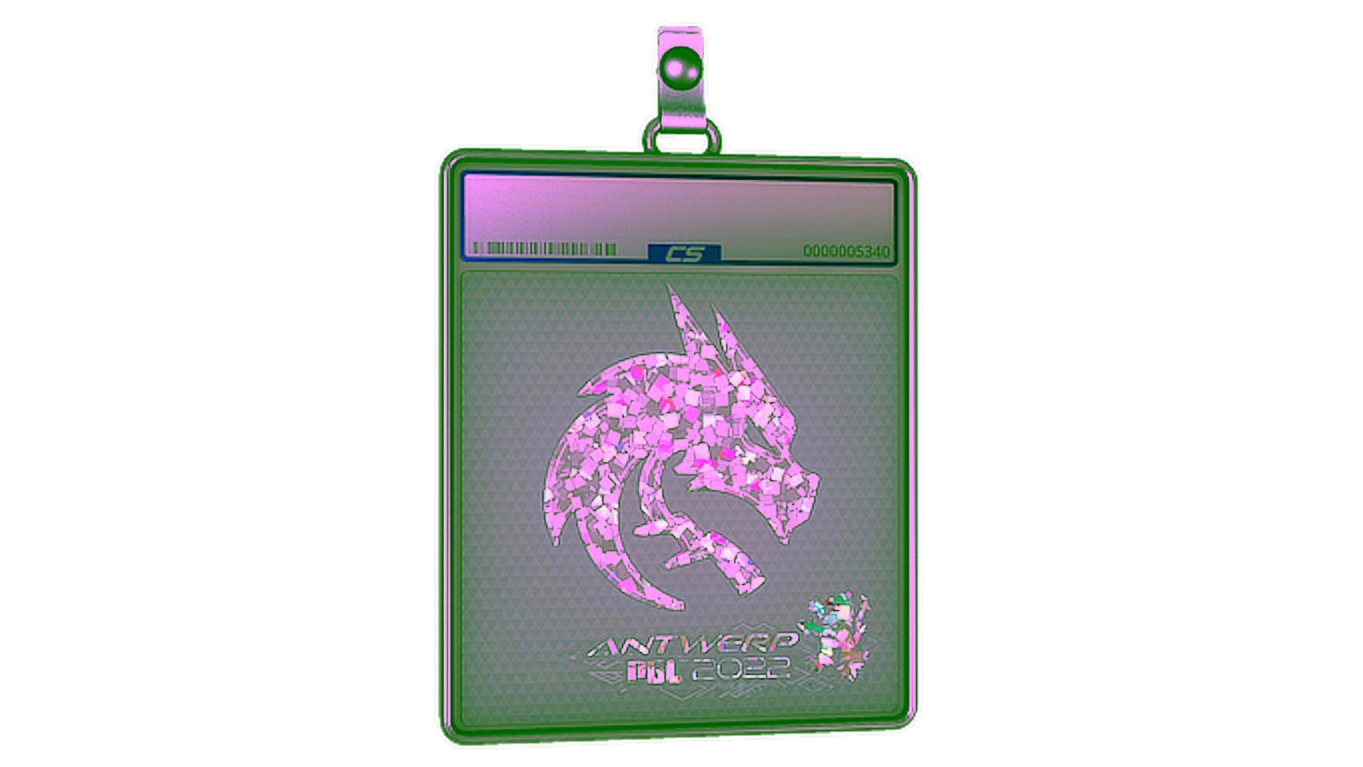 Anzeige für Sticker Slab | Team Spirit (Glitter) | Antwerp 2022