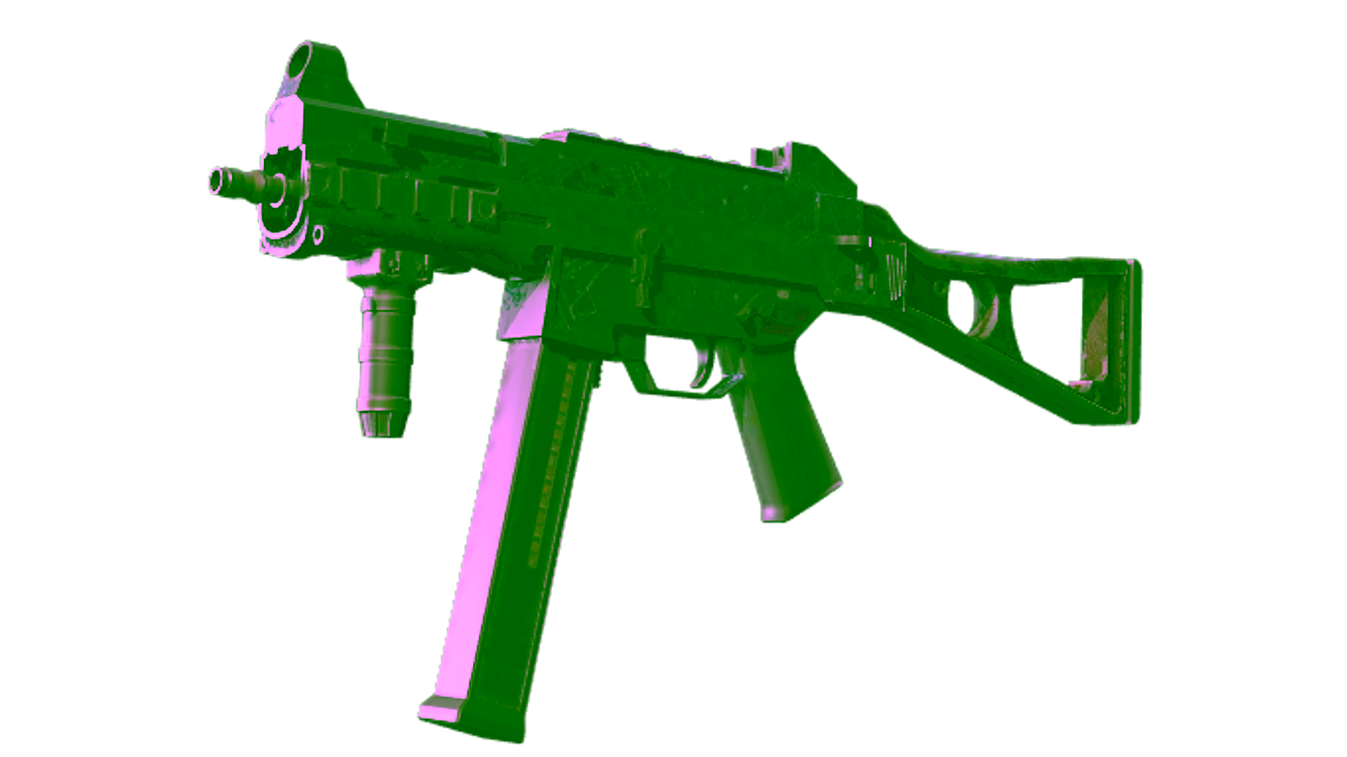 Visar för UMP-45 | Facility Dark (Battle-Scarred)