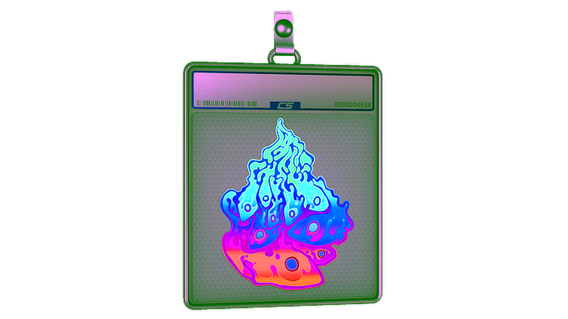 Exibição para Sticker Slab | Liquid Fire (Holo)