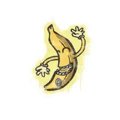 Sealed Graffiti Banana