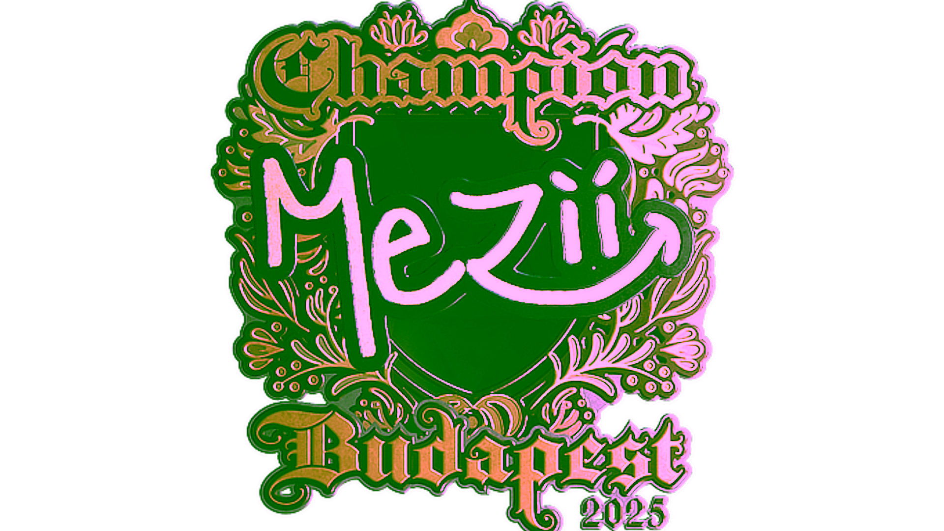 Display for Sticker | mezii (Gold, Champion) | Budapest 2025