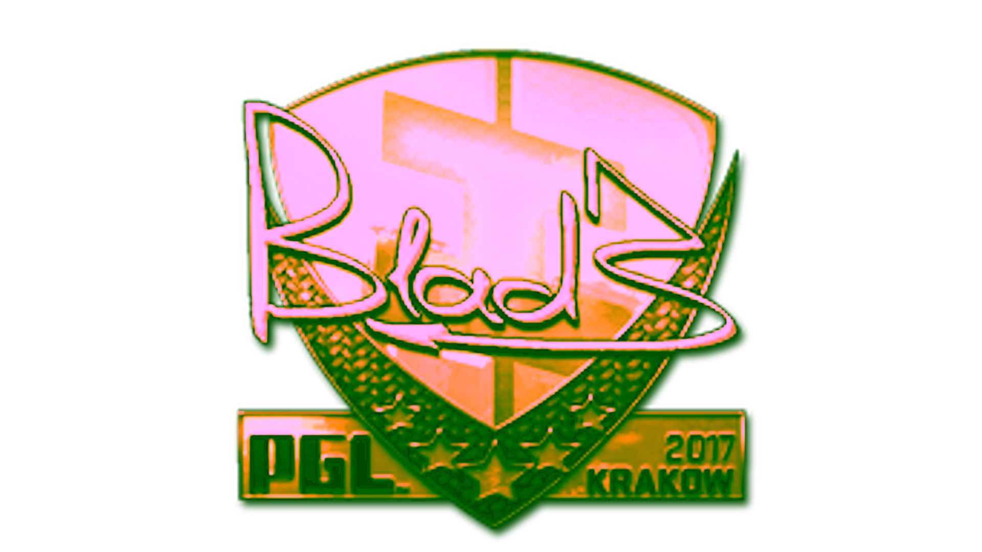 Display for Sticker | B1ad3 (Gold) | Krakow 2017