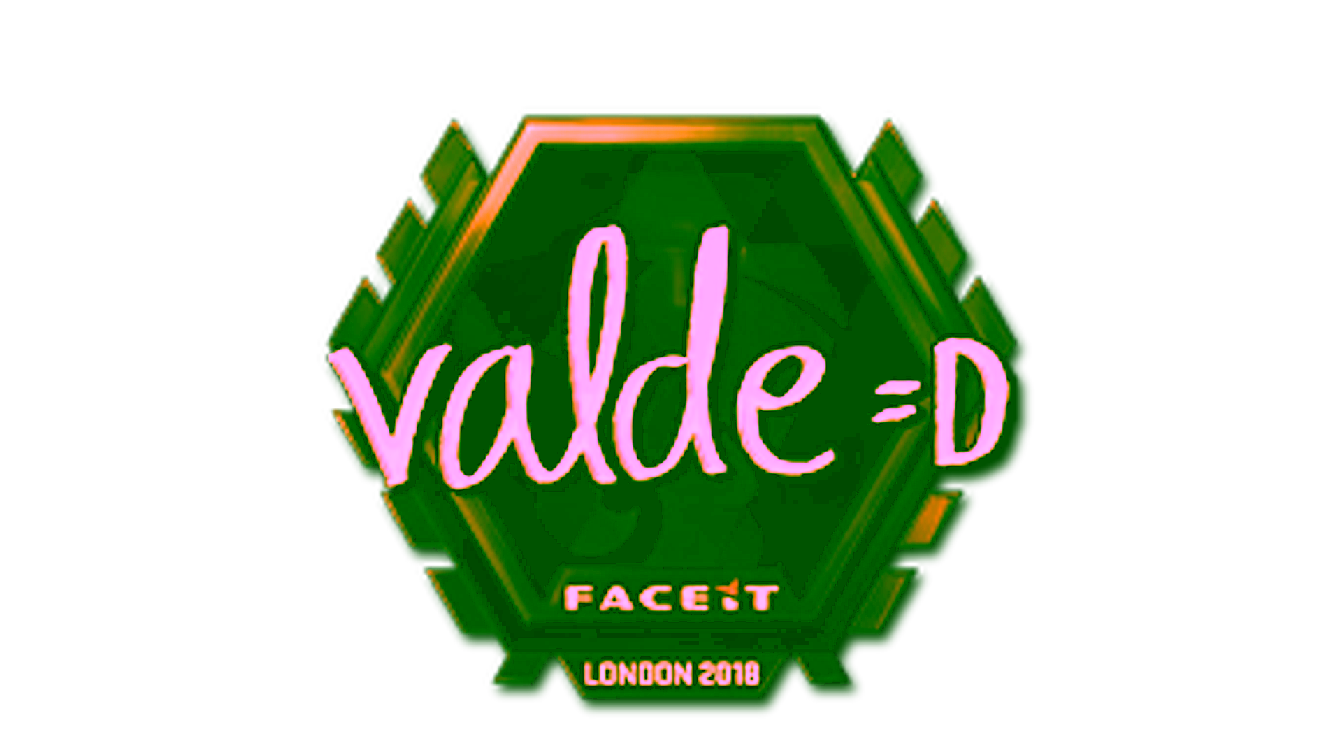 Display for Sticker | v4lde (Gold) | London 2018