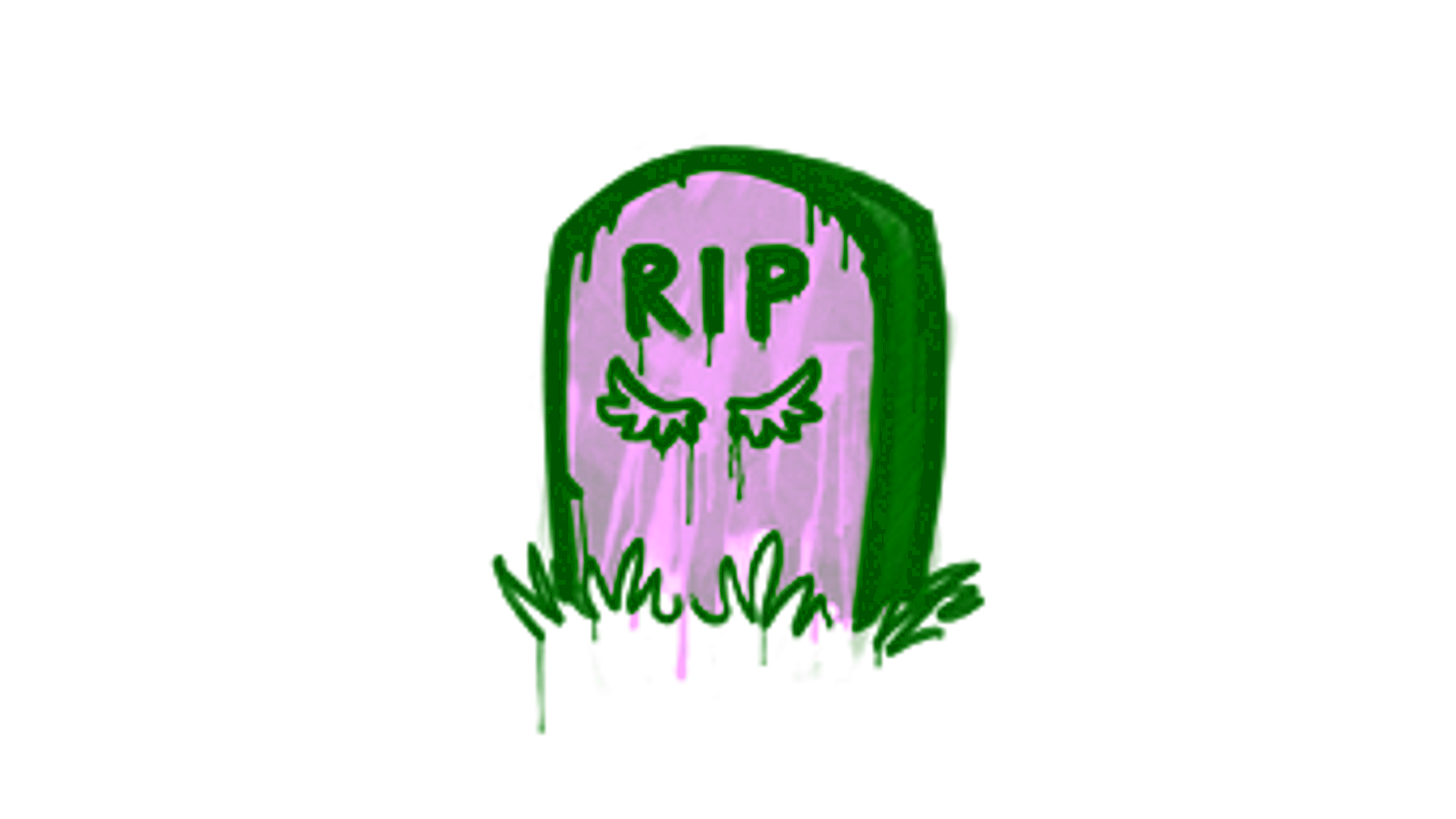 Display for Sealed Graffiti | Tombstone (Cash Green)