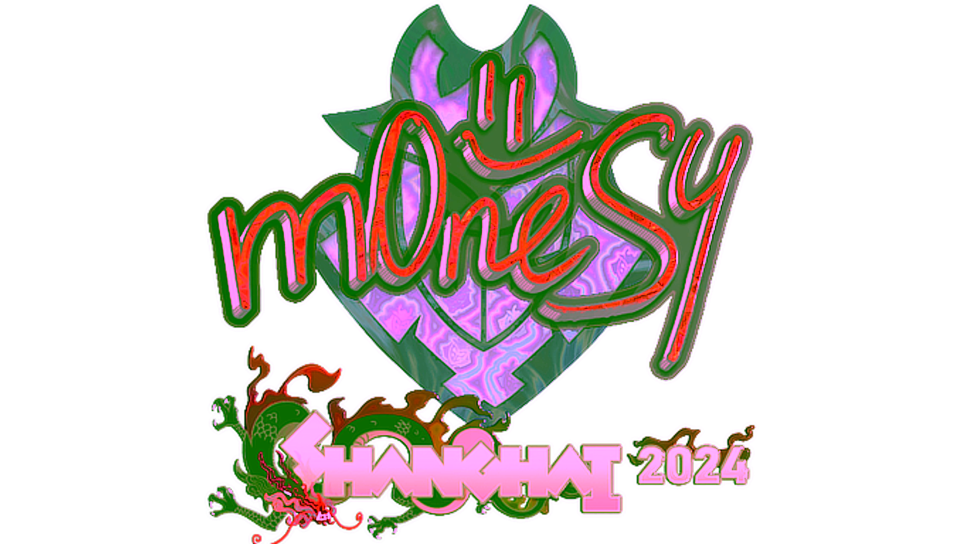 Display for Sticker | m0NESY (Holo) | Shanghai 2024