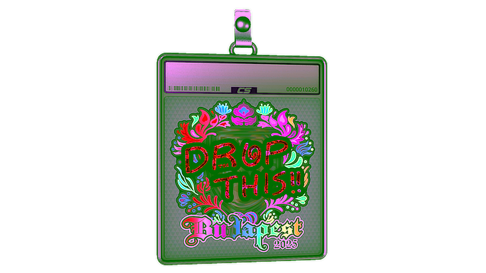 Display for Sticker Slab | drop (Holo) | Budapest 2025