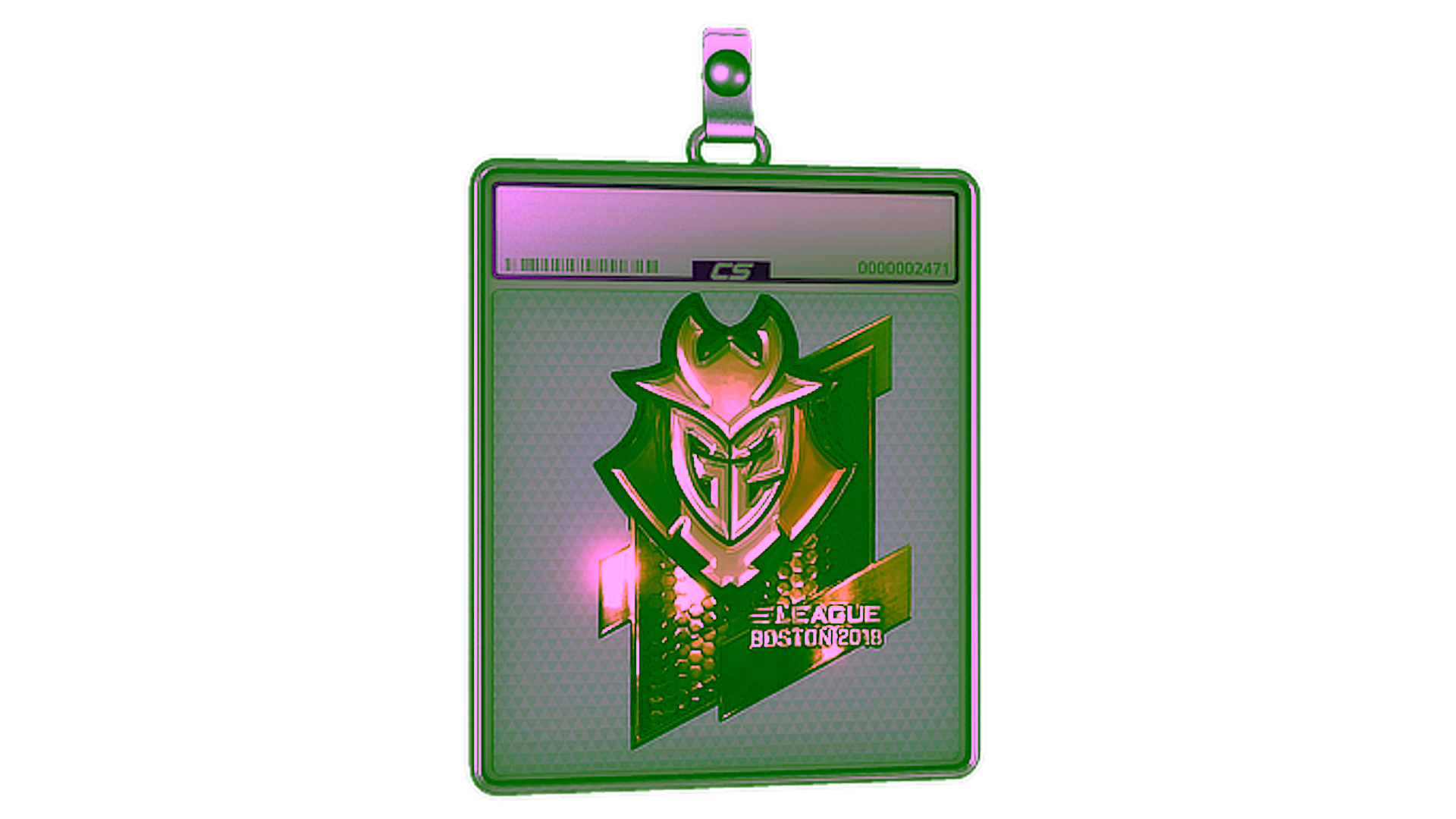 Display for Sticker Slab | G2 Esports (Gold) | Boston 2018