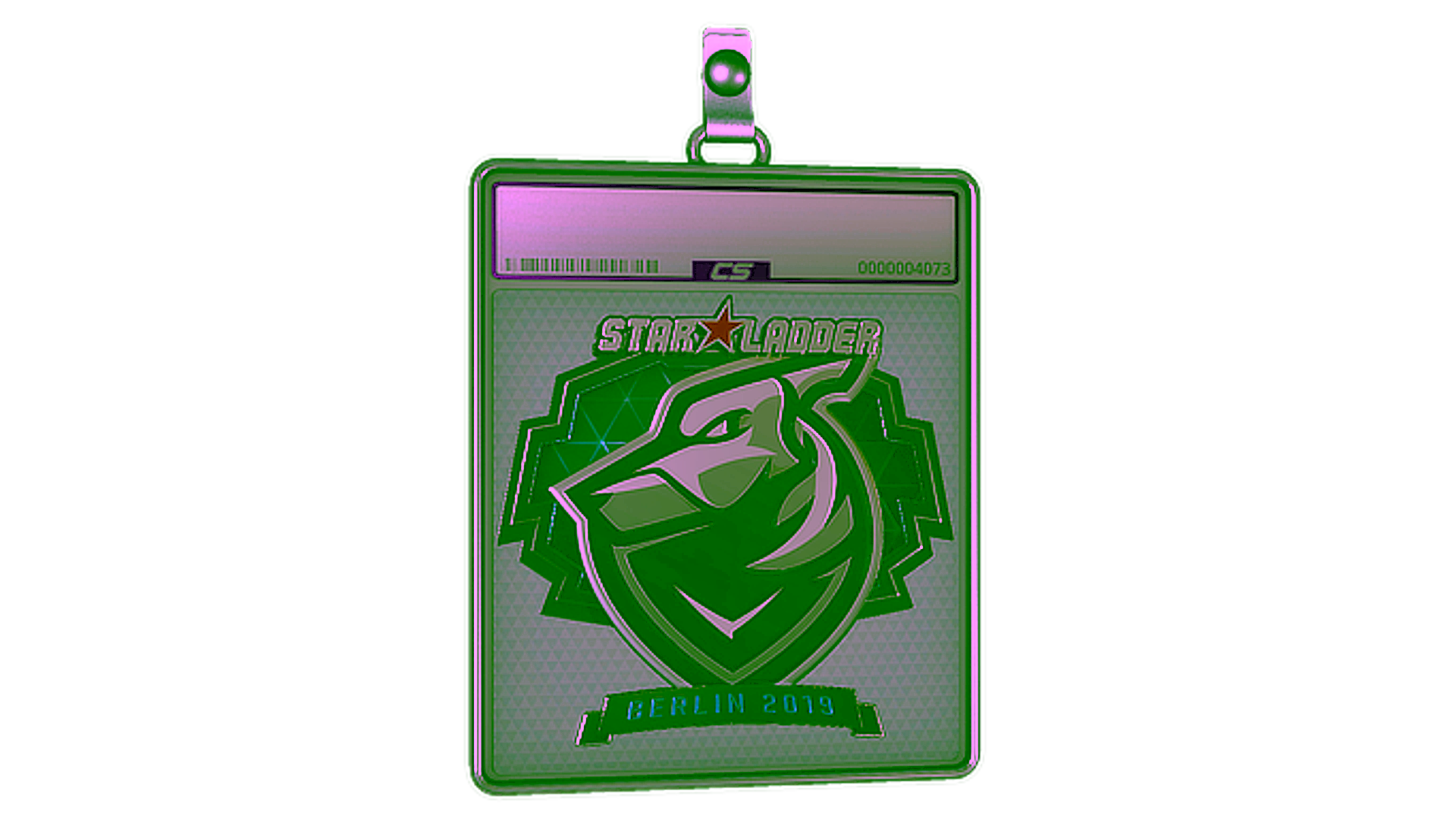 Display for Sticker Slab | Grayhound Gaming (Foil) | Berlin 2019